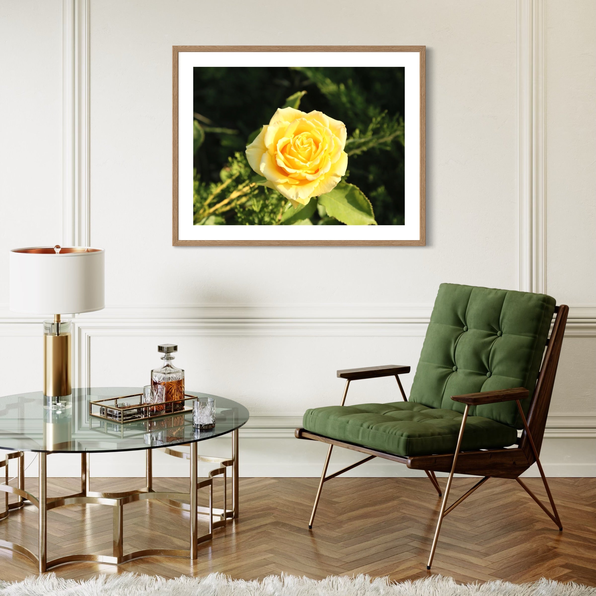 Golden Rose - Moderno Wall Art Wall Art