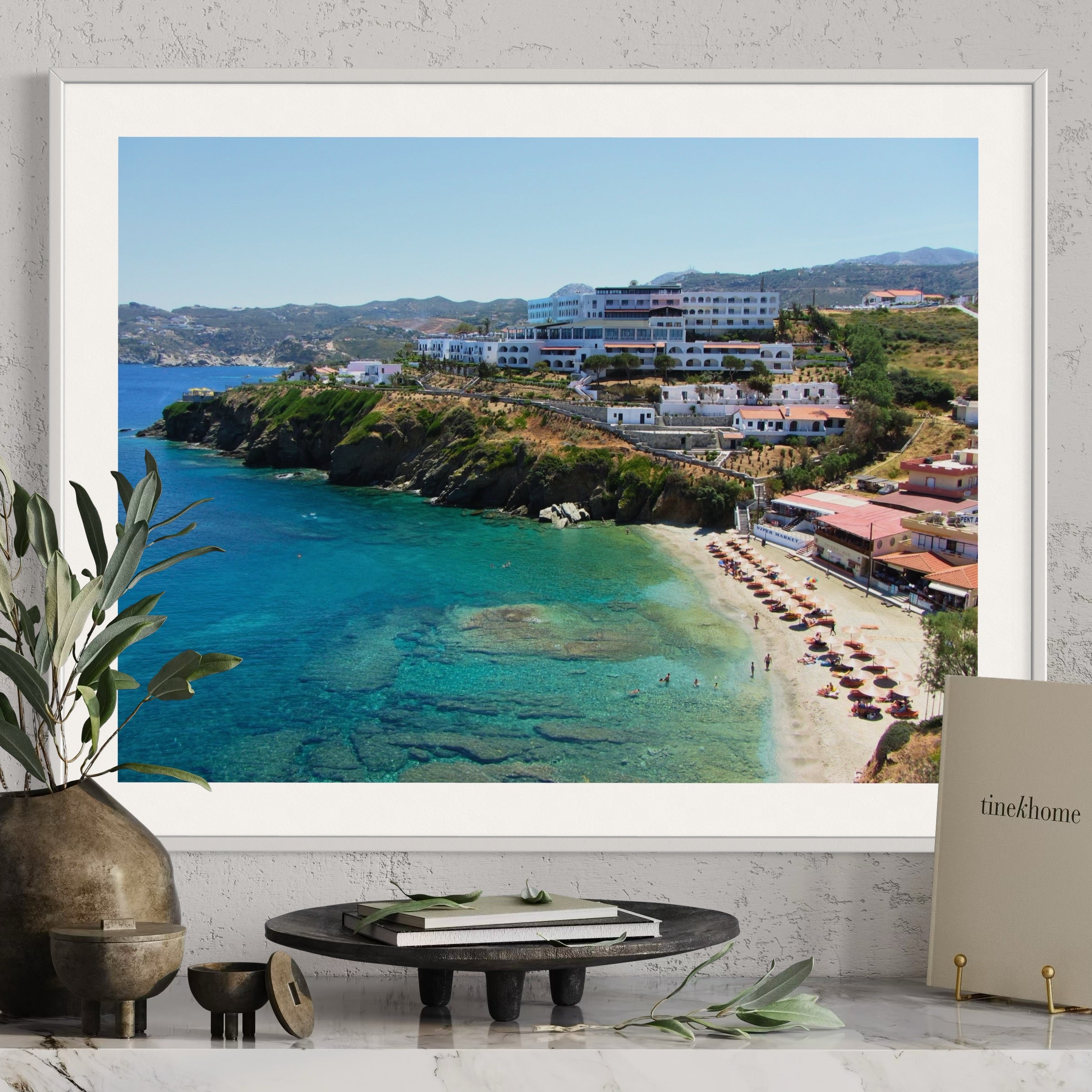 Greek Seaside Bliss - Moderno Wall Art