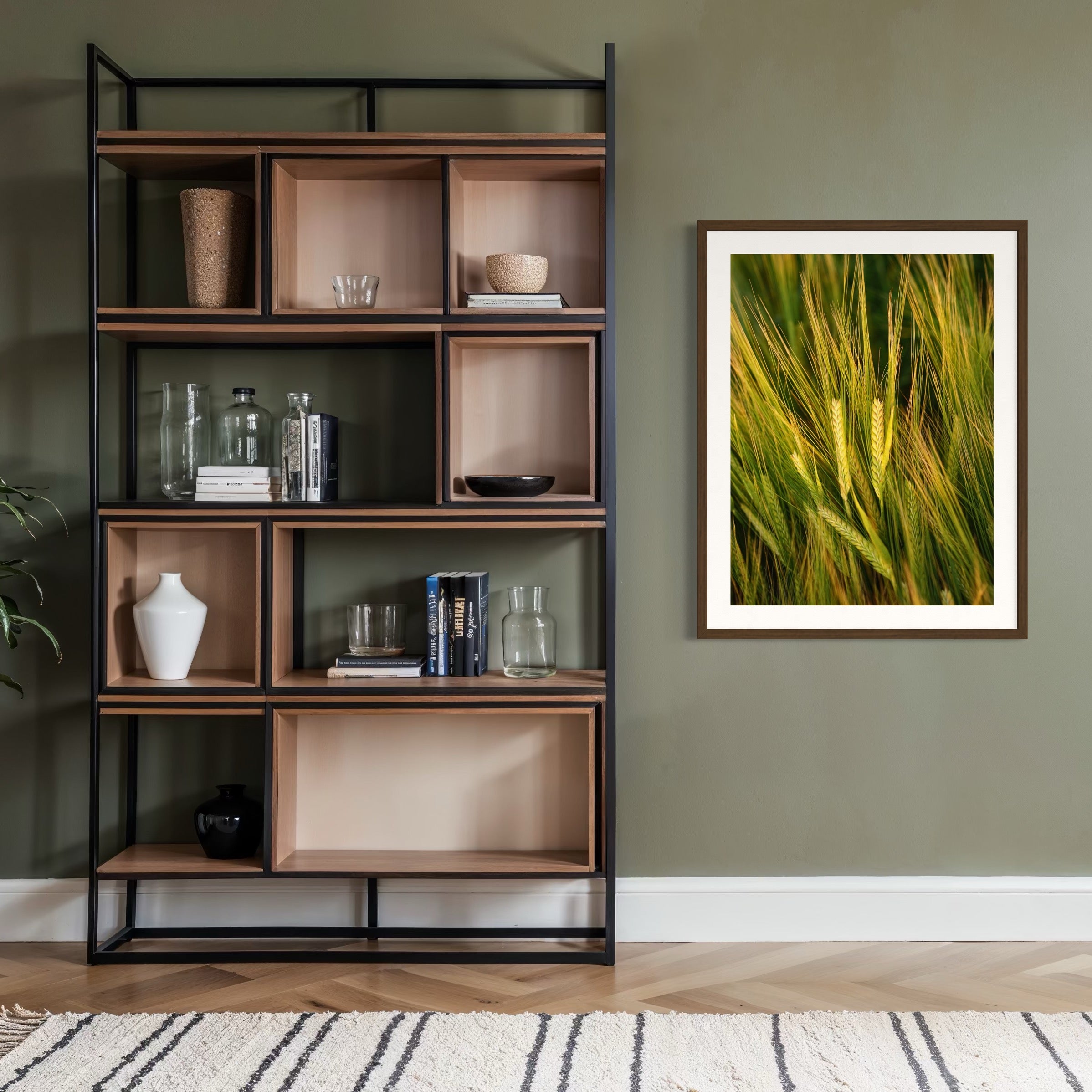 Barley in Bloom - Moderno Wall Art Wall Art
