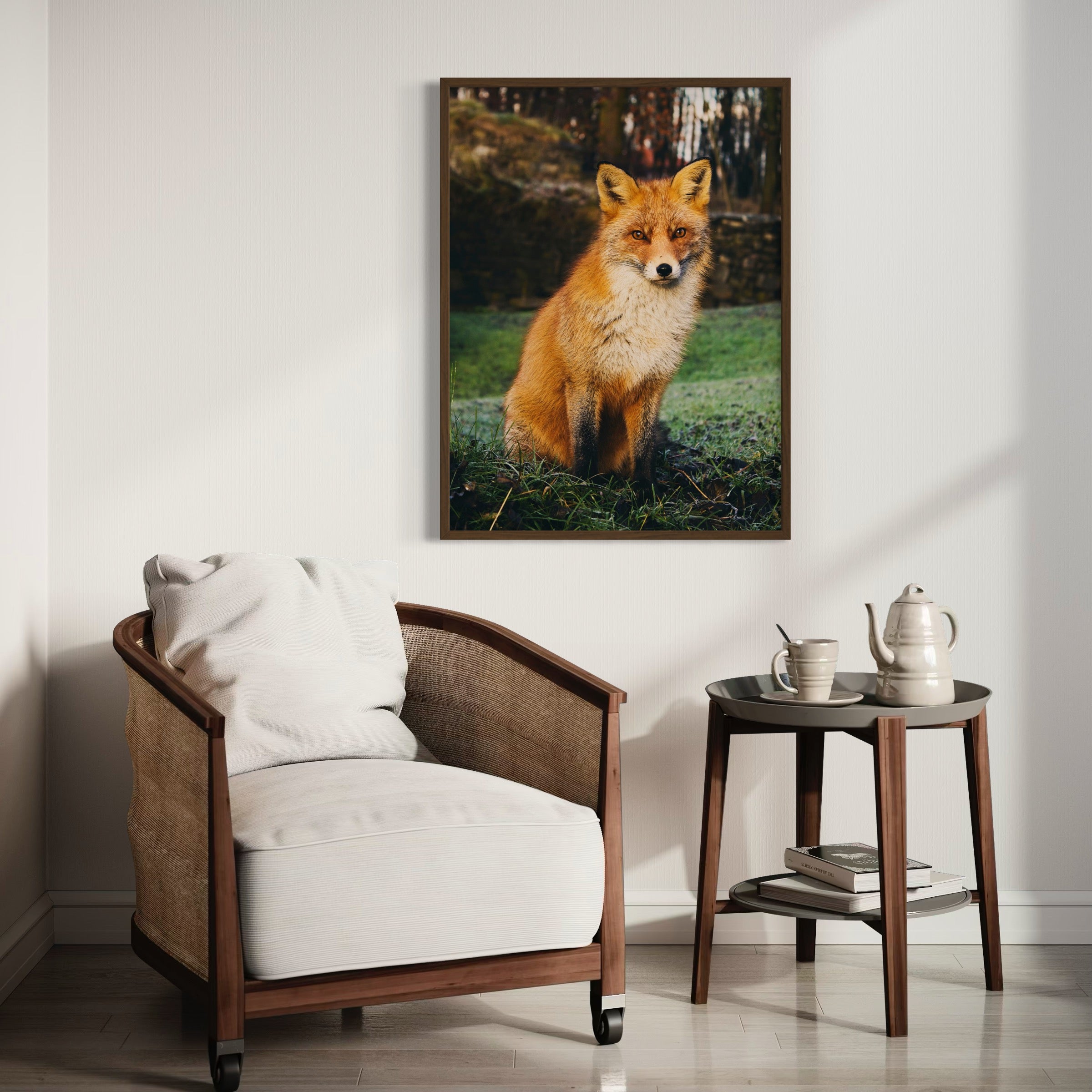 Watchful Fox - Moderno Wall Art Wall Art