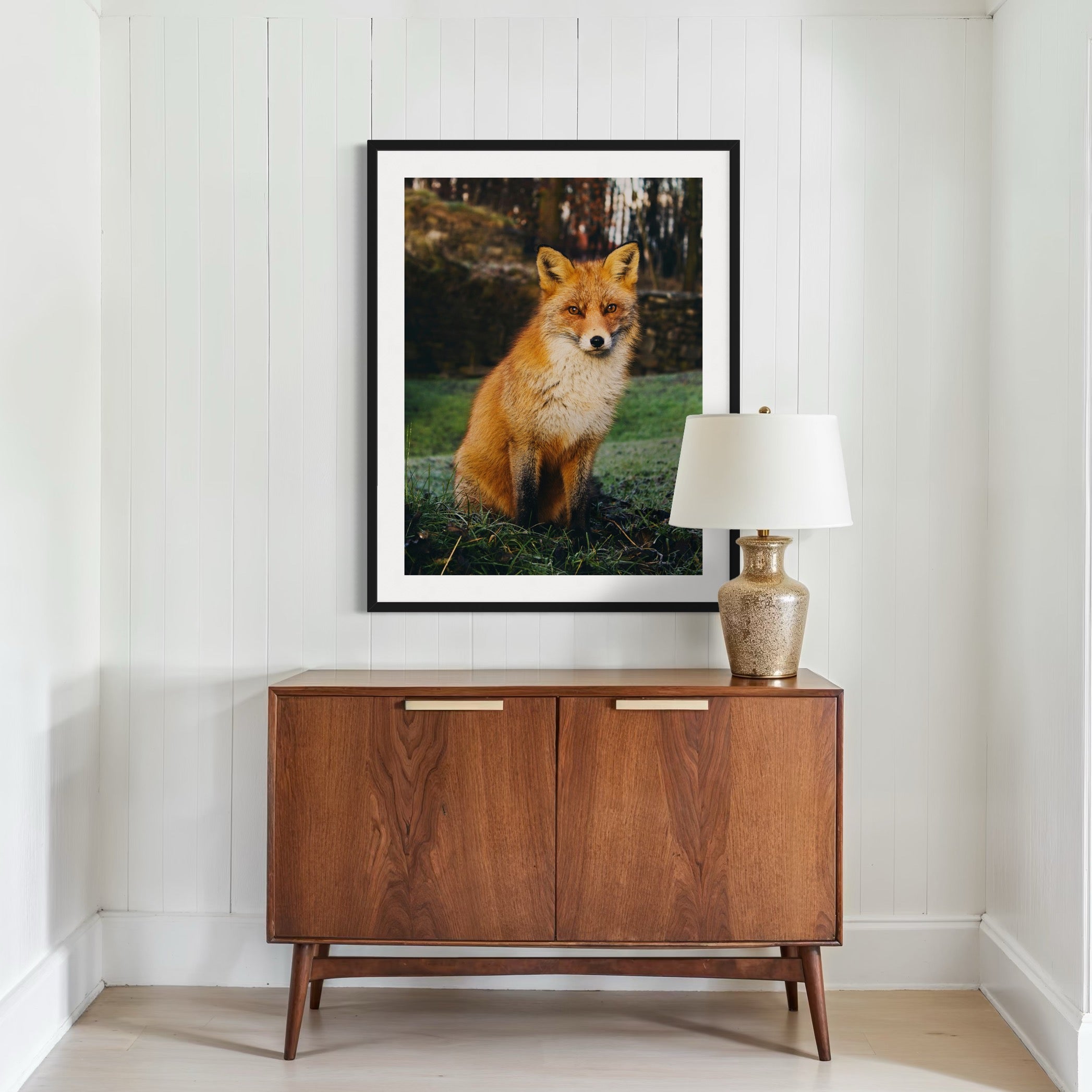 Watchful Fox - Moderno Wall Art Wall Art