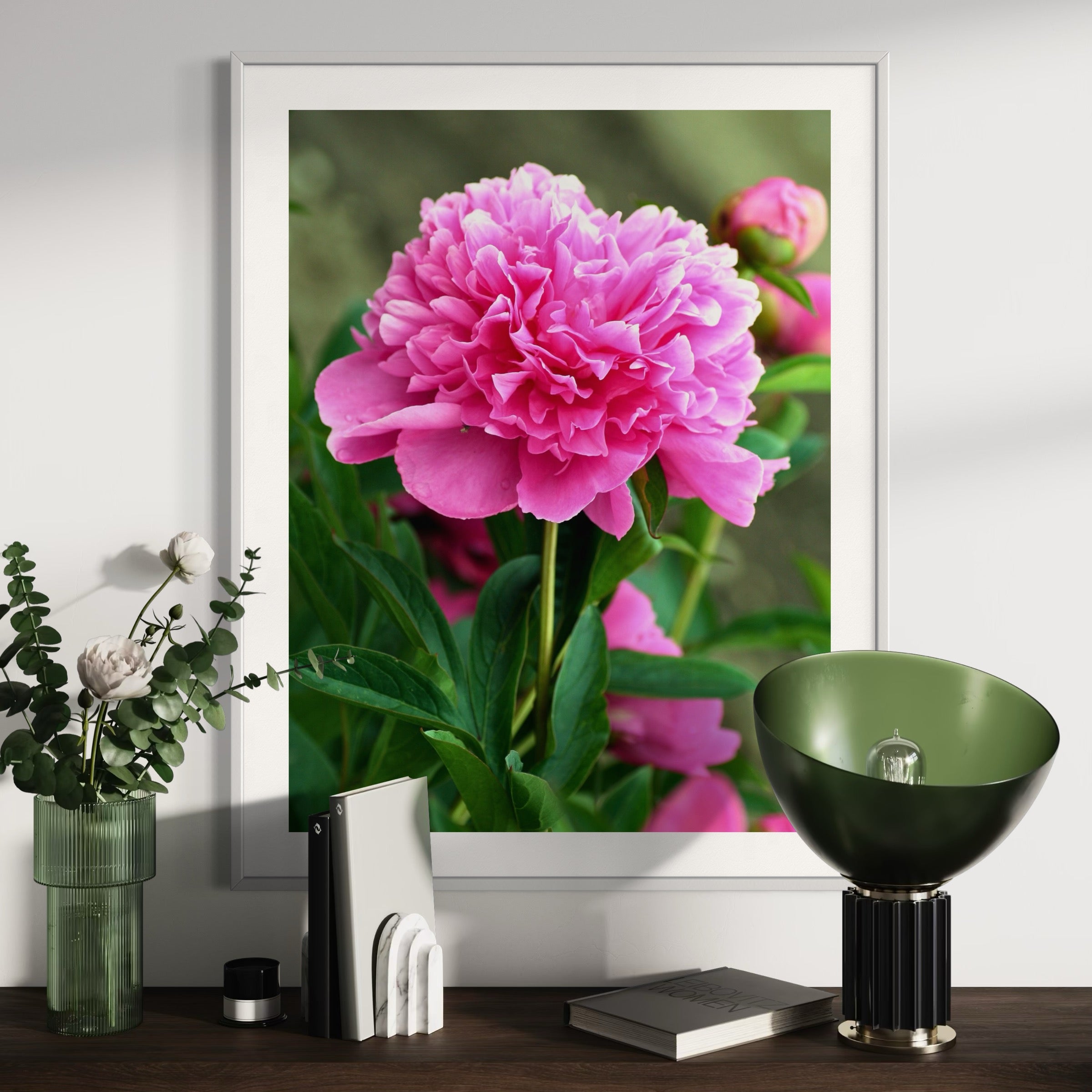 Carnation in Full Bloom - Moderno Wall Art Wall Art