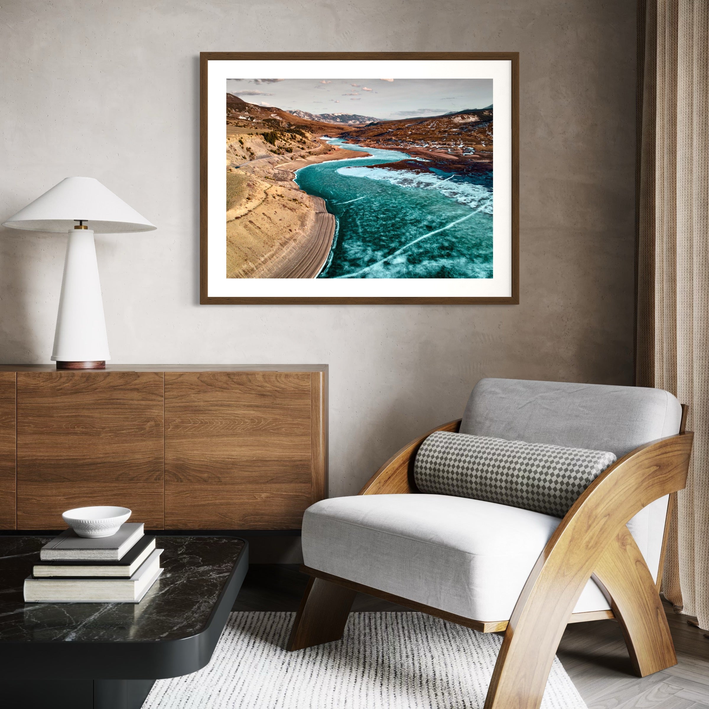 Blue Divide - Moderno Wall Art Wall Art