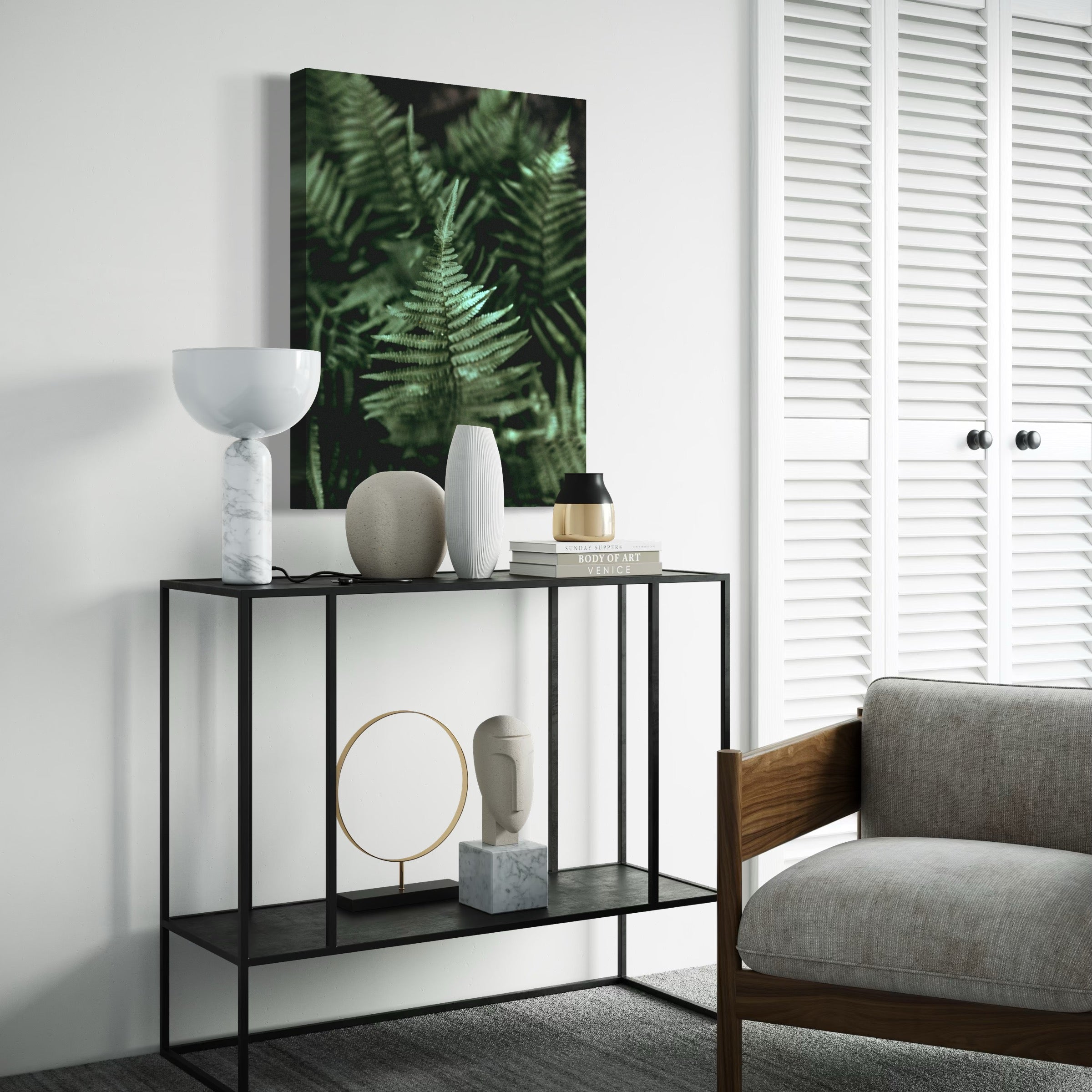 Shadowed Ferns - Moderno Wall Art Wall Art