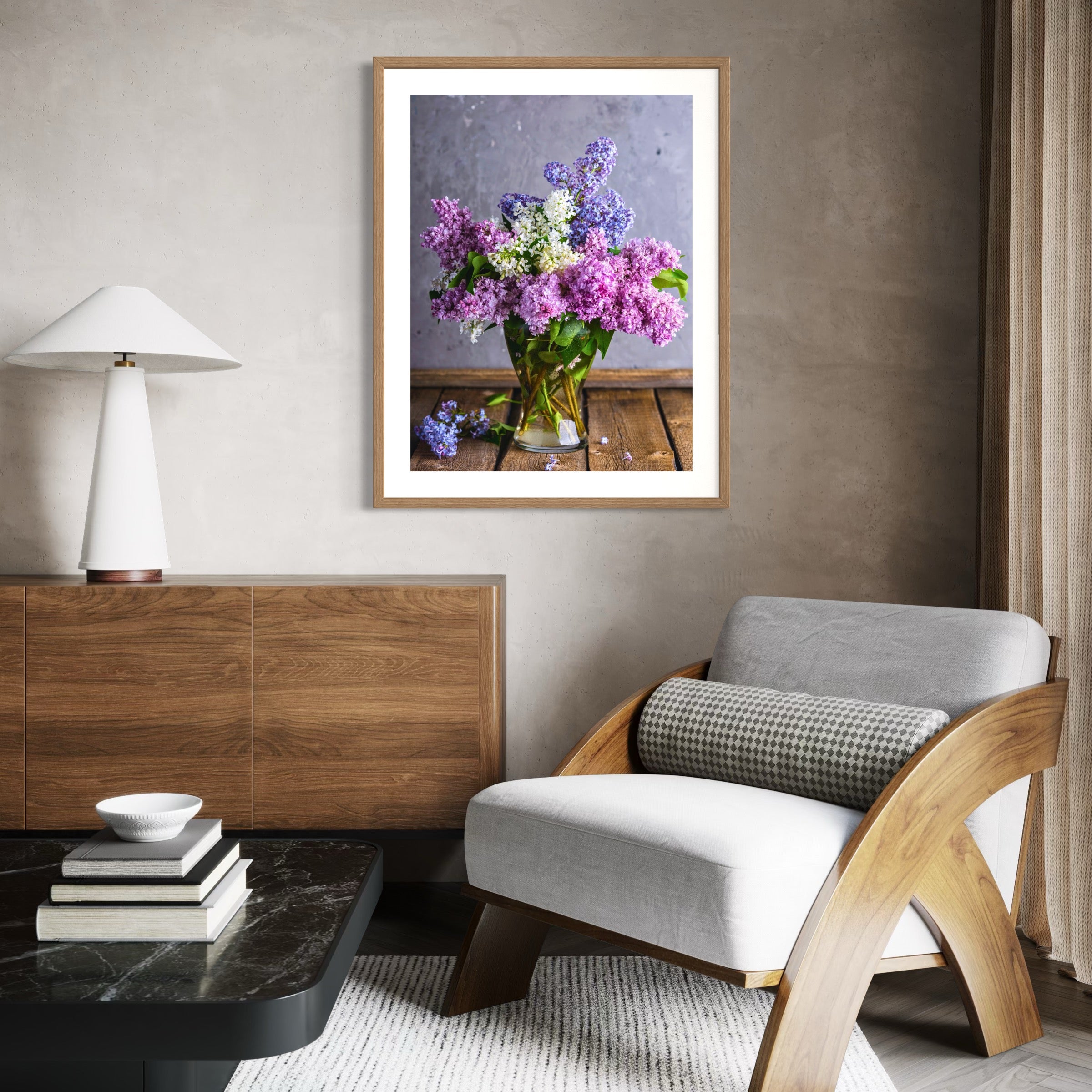 Lilac Bouquet - Moderno Wall Art Wall Art