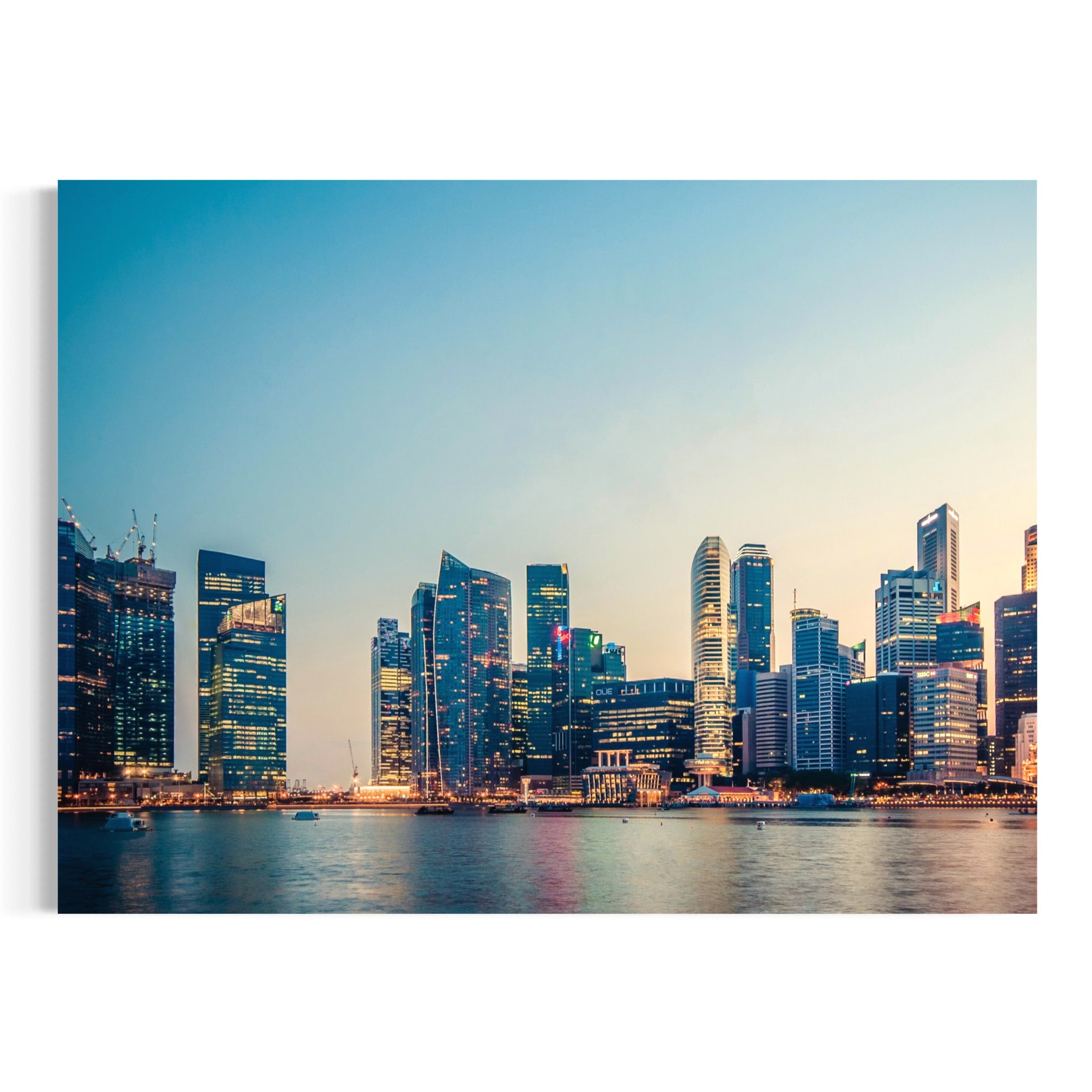 Singapore Skyline - Moderno Wall Art Wall Art