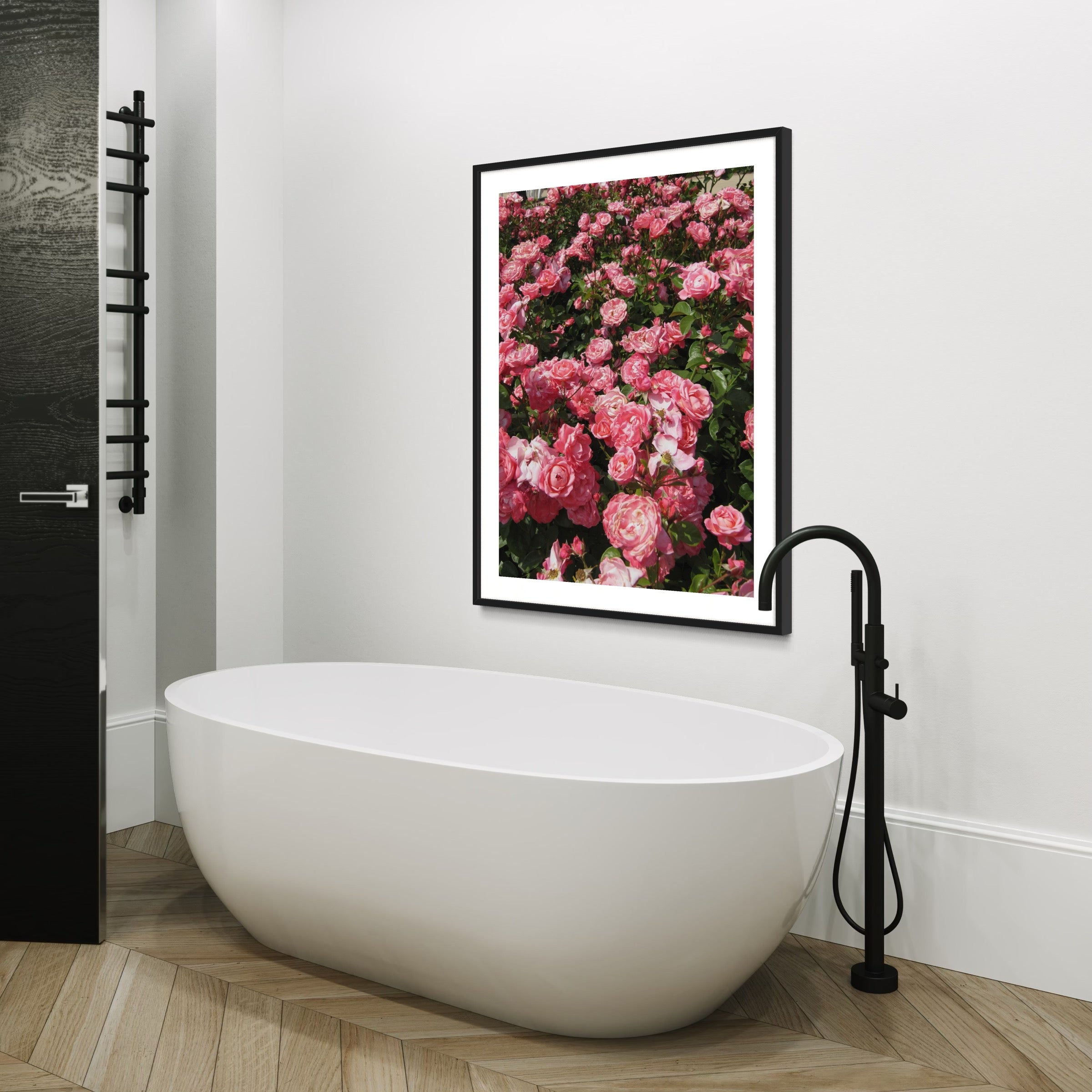 Radiant Rose Garden - Moderno Wall Art Wall Art