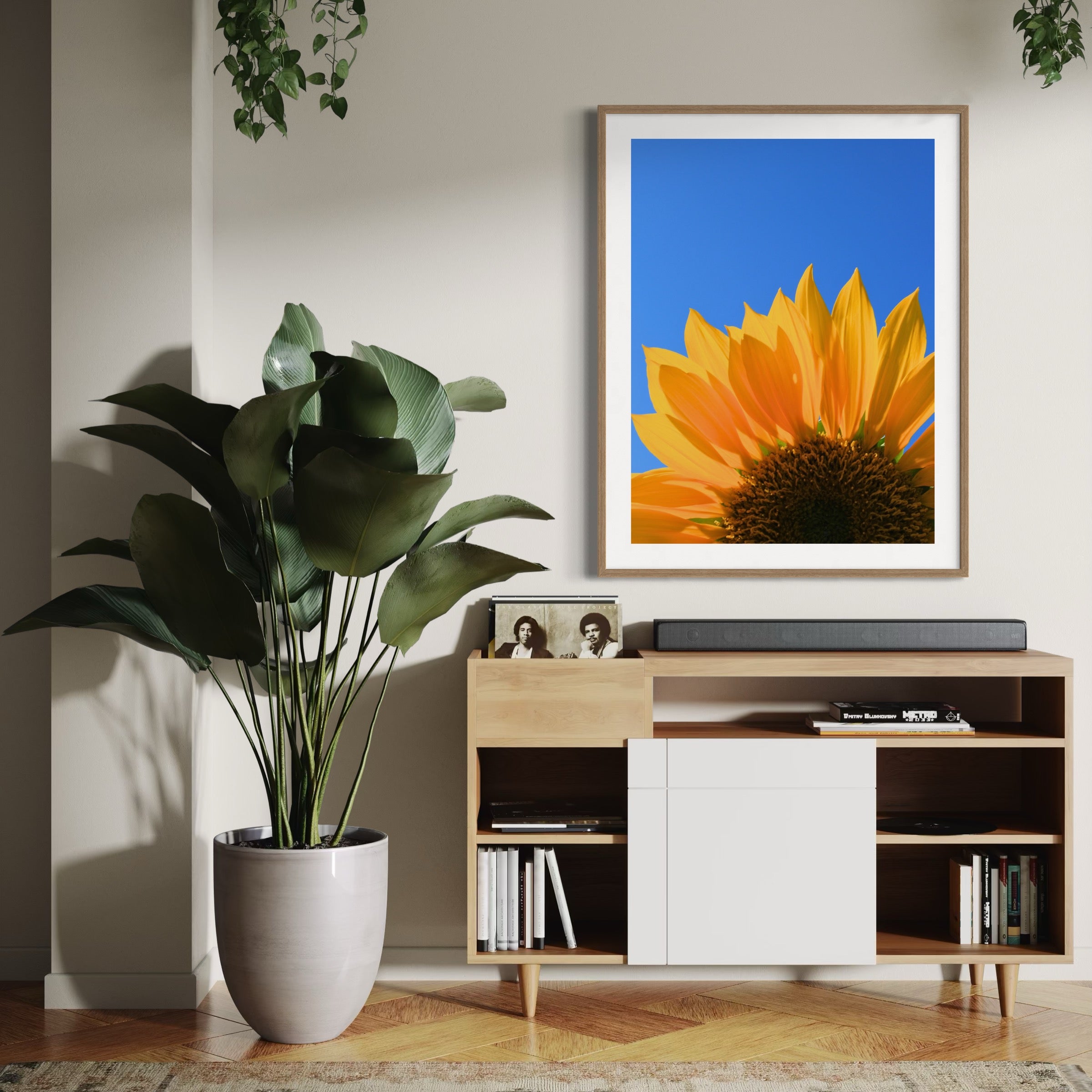 Golden Petals - Moderno Wall Art Wall Art