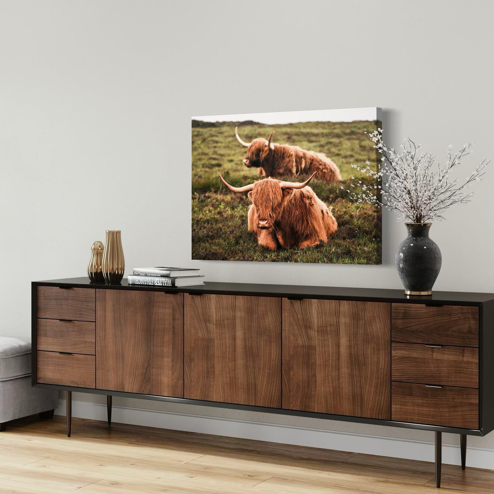 Highland Duo - Moderno Wall Art Wall Art