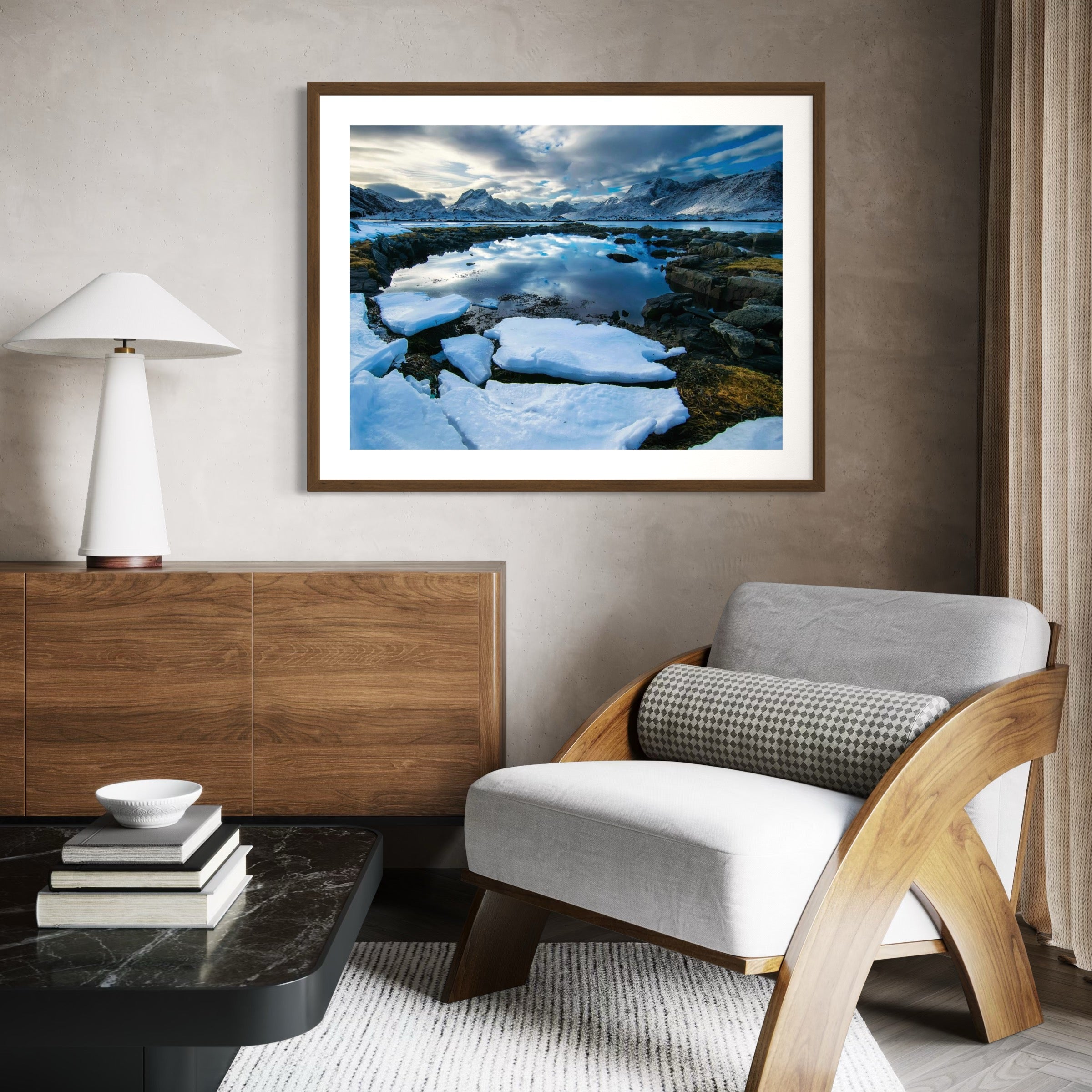 Skies Over Still Water - Moderno Wall Art Wall Art