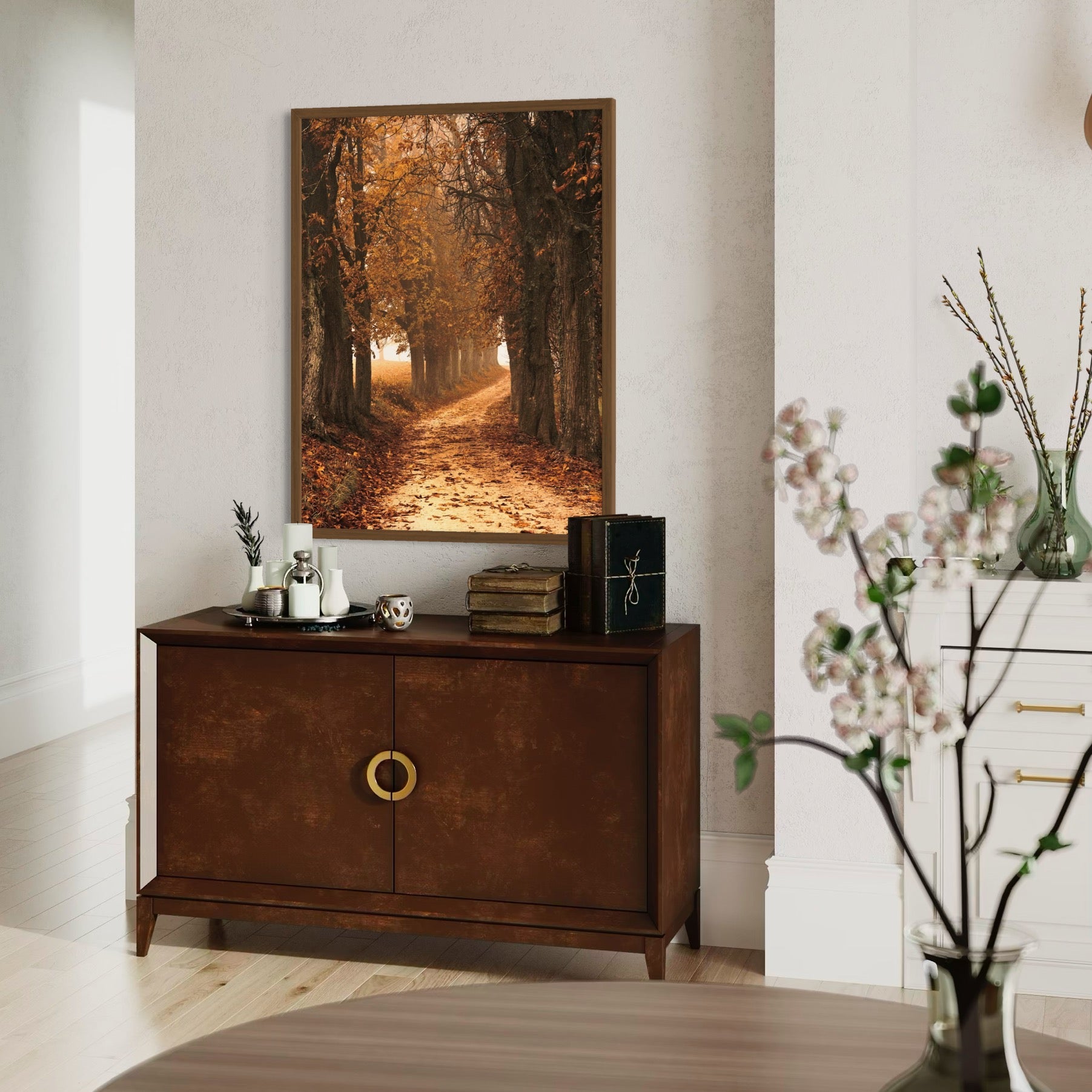 Autumn Walk - Moderno Wall Art Wall Art