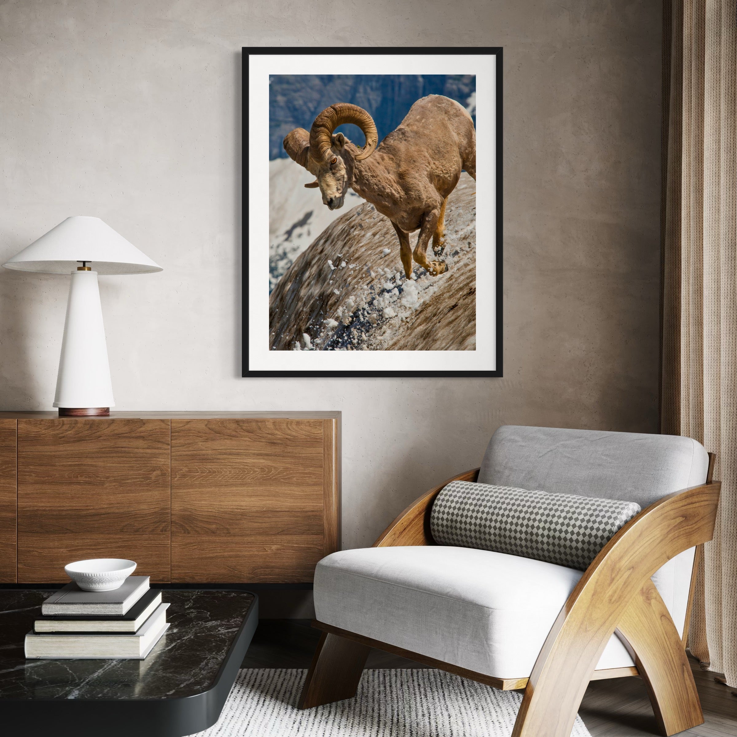 Bighorn Sheep - Moderno Wall Art Wall Art