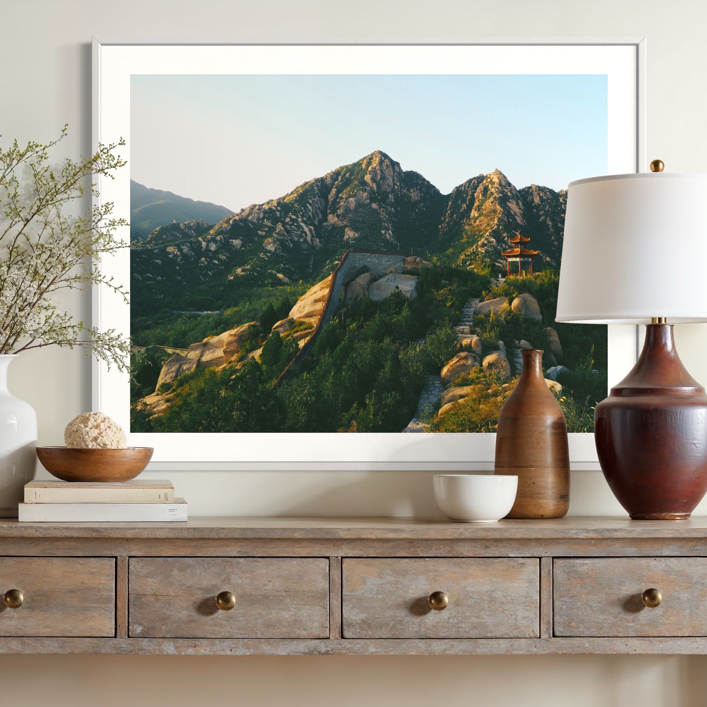 Temple Among the Peaks - Moderno Wall Art Wall Art