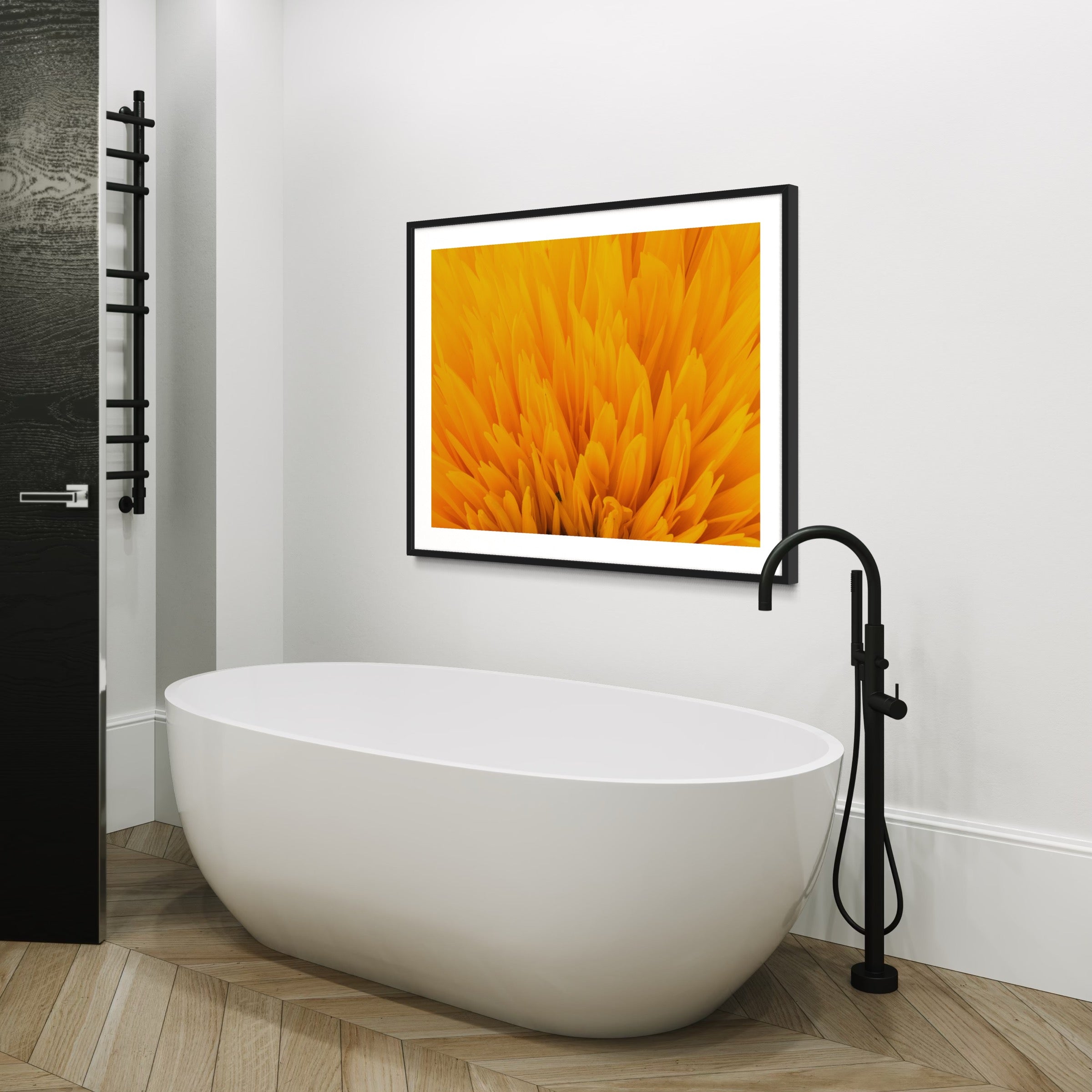 Golden Bloom - Moderno Wall Art Wall Art