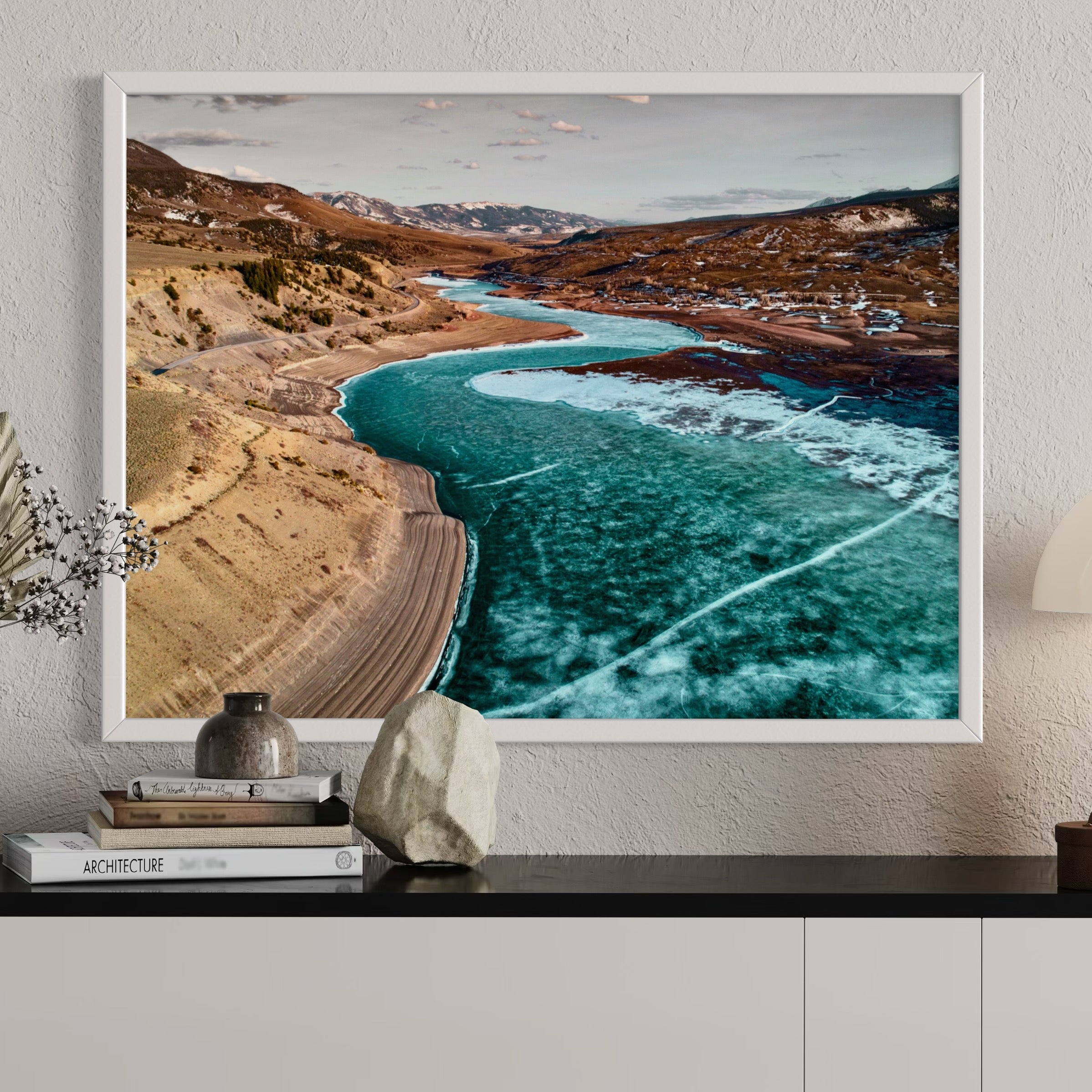 Blue Divide - Moderno Wall Art Wall Art