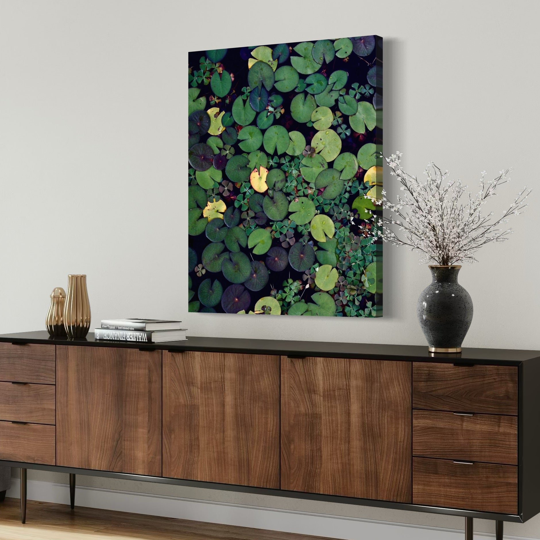 Lily Pad Mosaic - Moderno Wall Art Wall Art