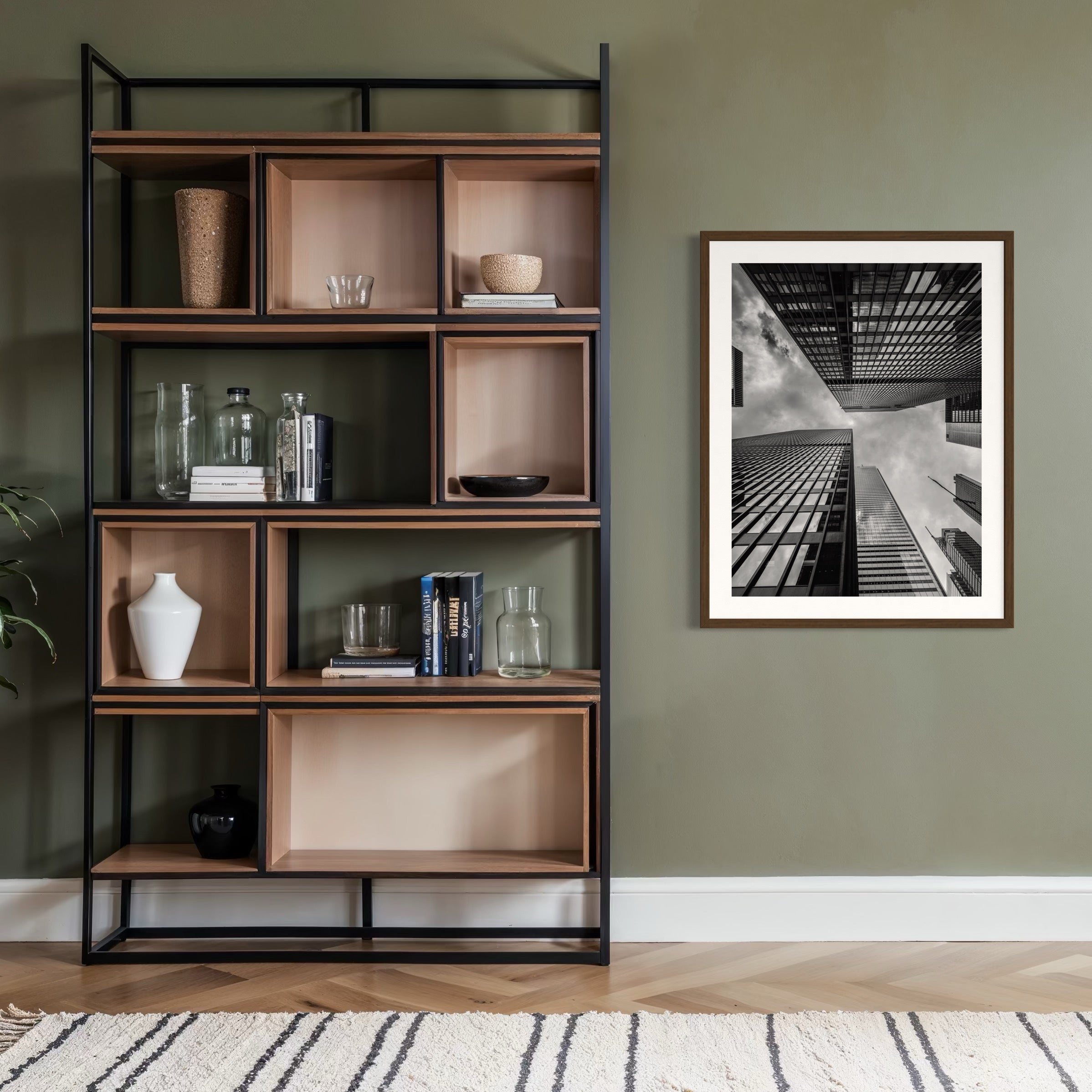 Skyscraper Geometry - Moderno Wall Art Wall Art