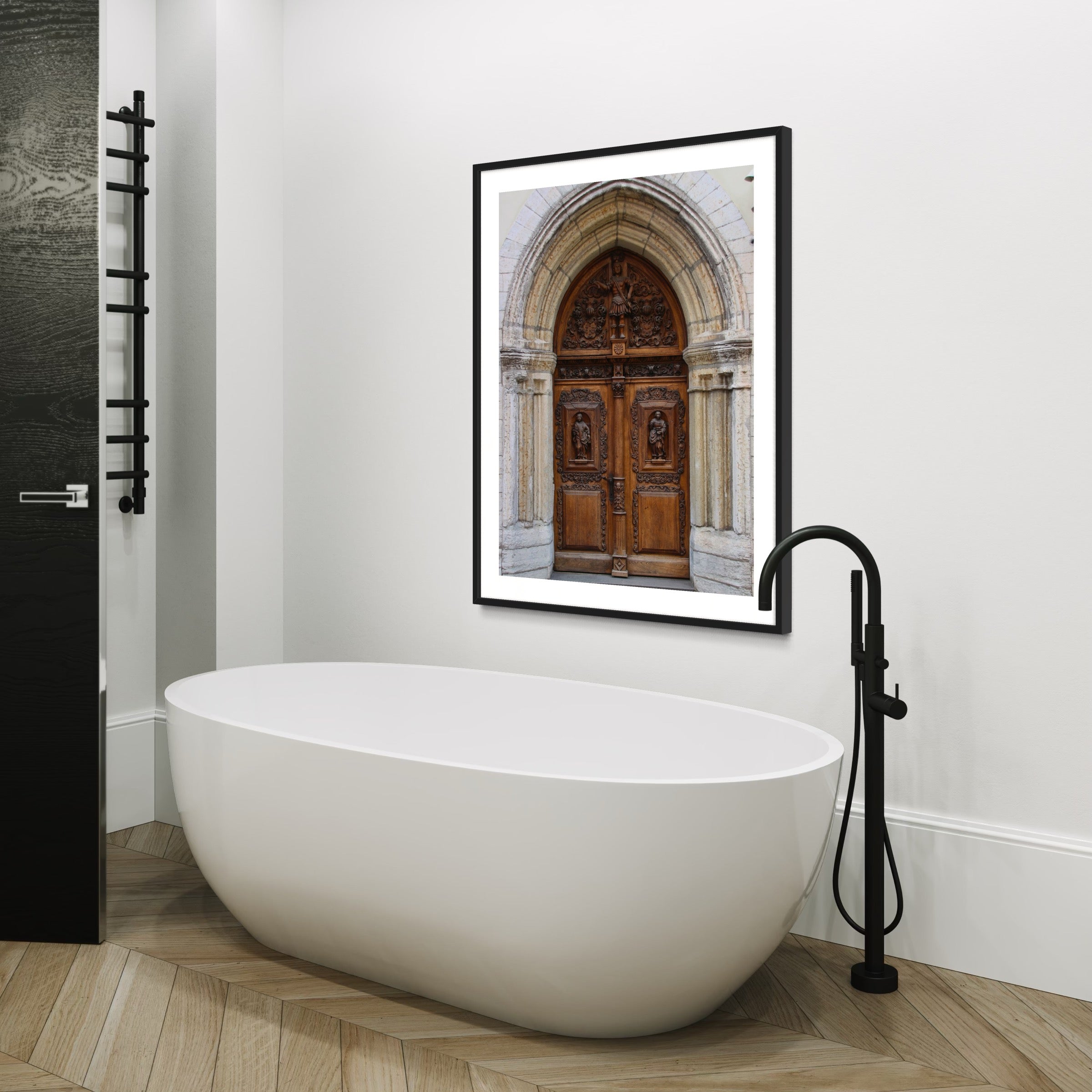 Medieval Wooden Door - Moderno Wall Art Wall Art