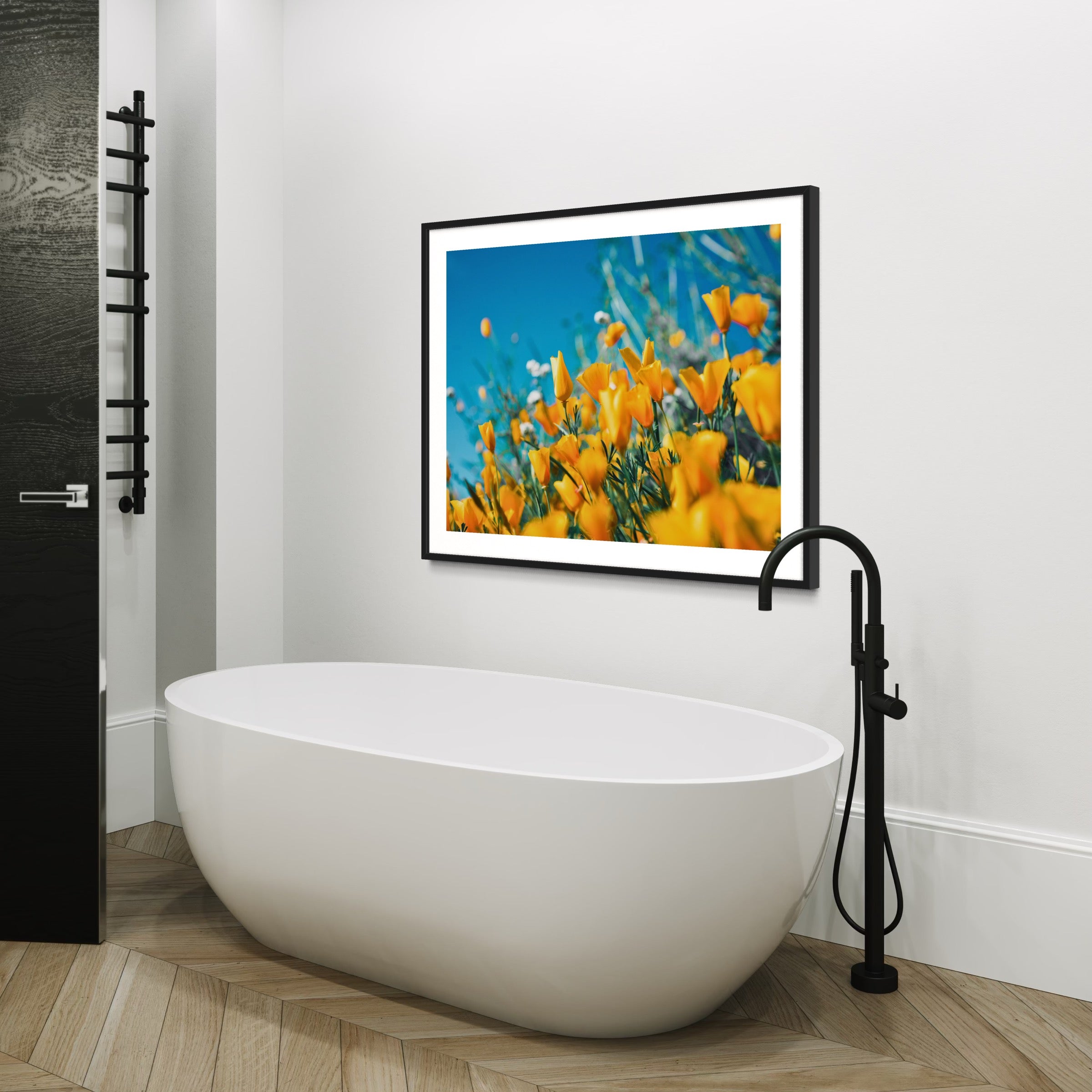 Skybound Blooms - Moderno Wall Art Wall Art