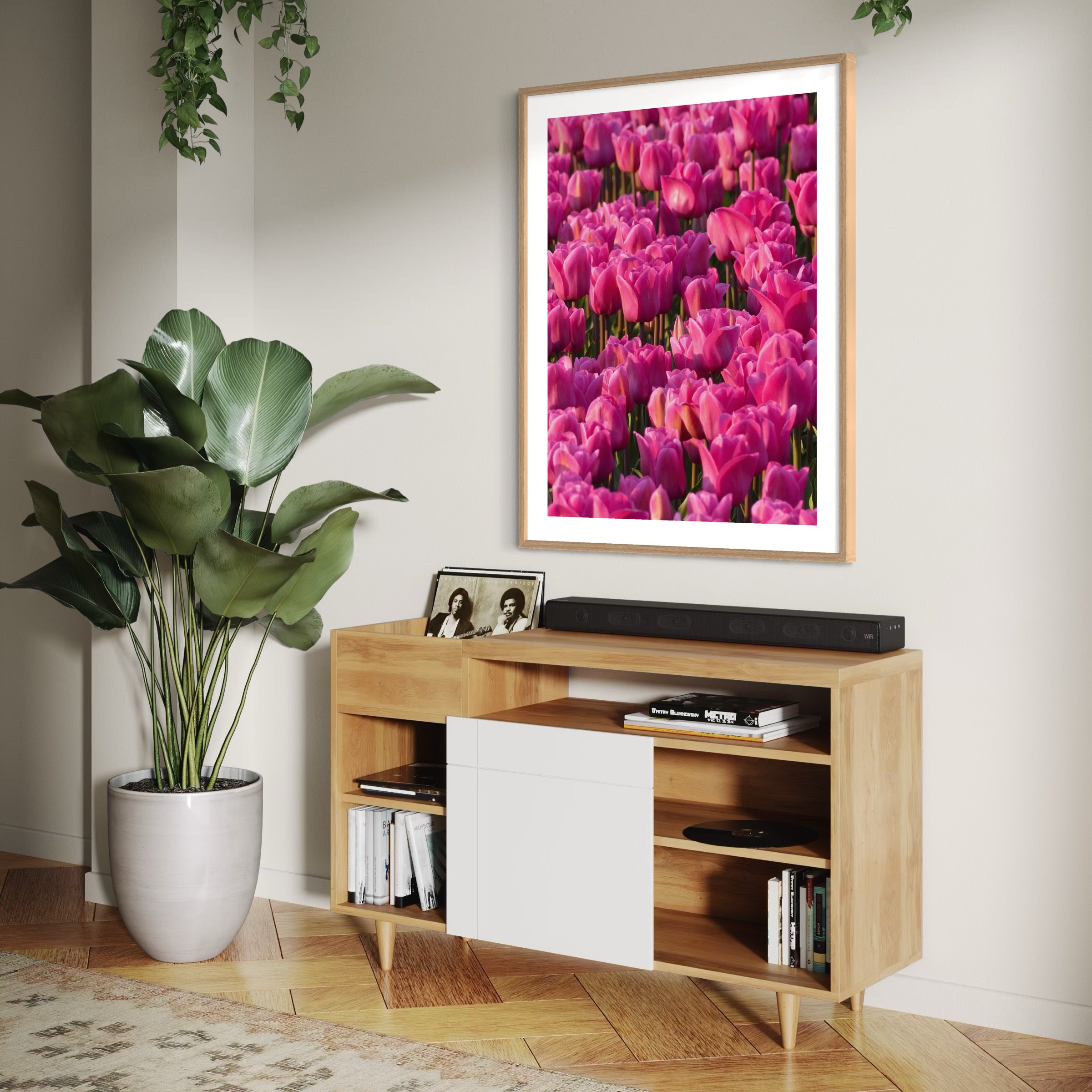 Radiant Petals - Moderno Wall Art Wall Art