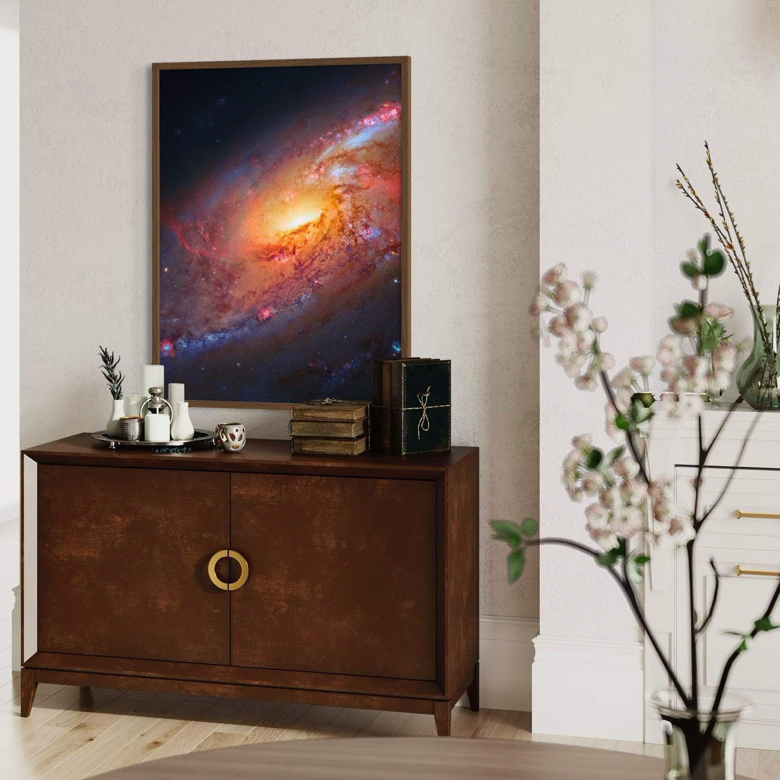 Mysteries of Messier 106 - Moderno Wall Art Wall Art