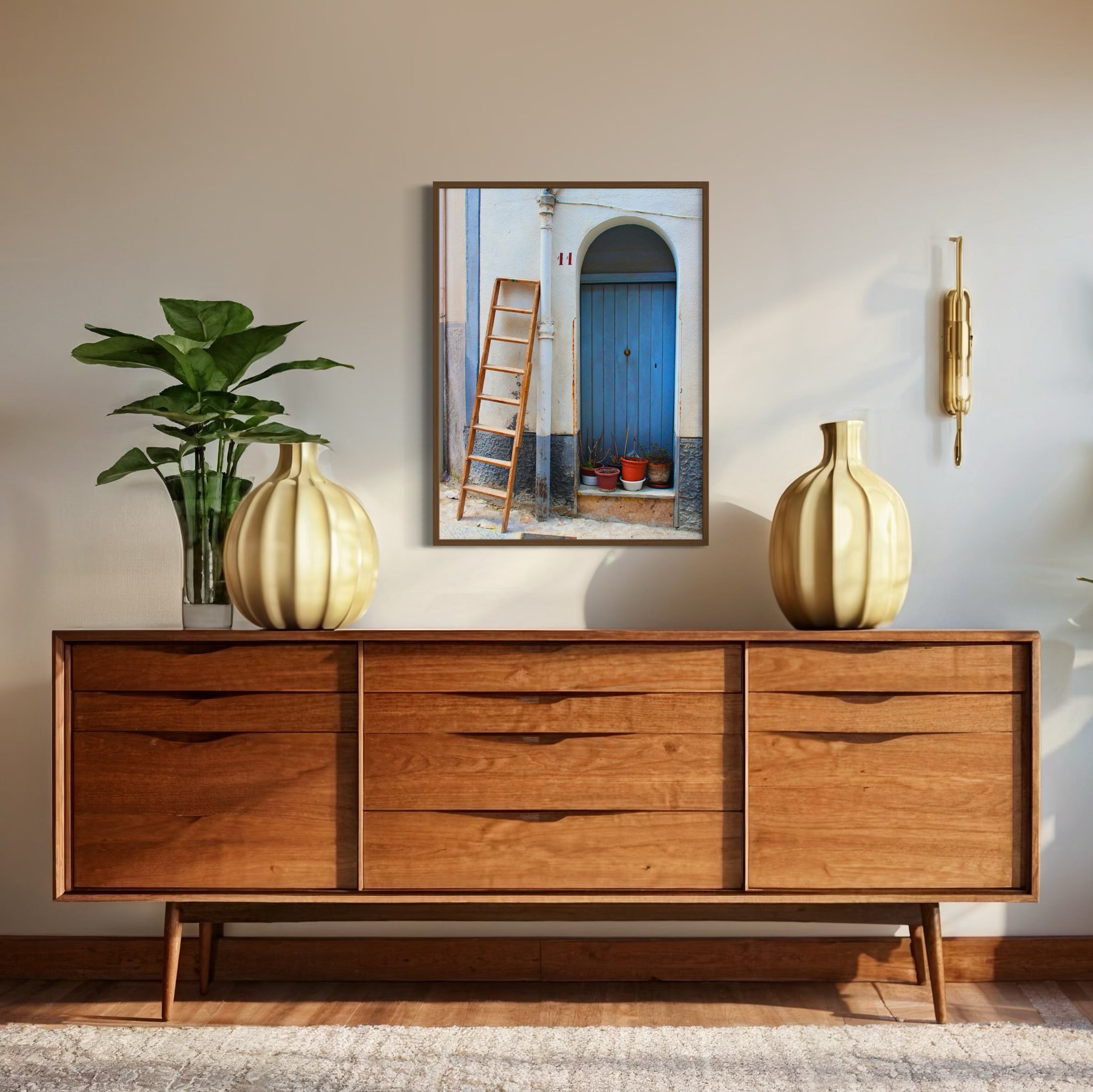 Rustic Mediterranean Door - Moderno Wall Art Wall Art