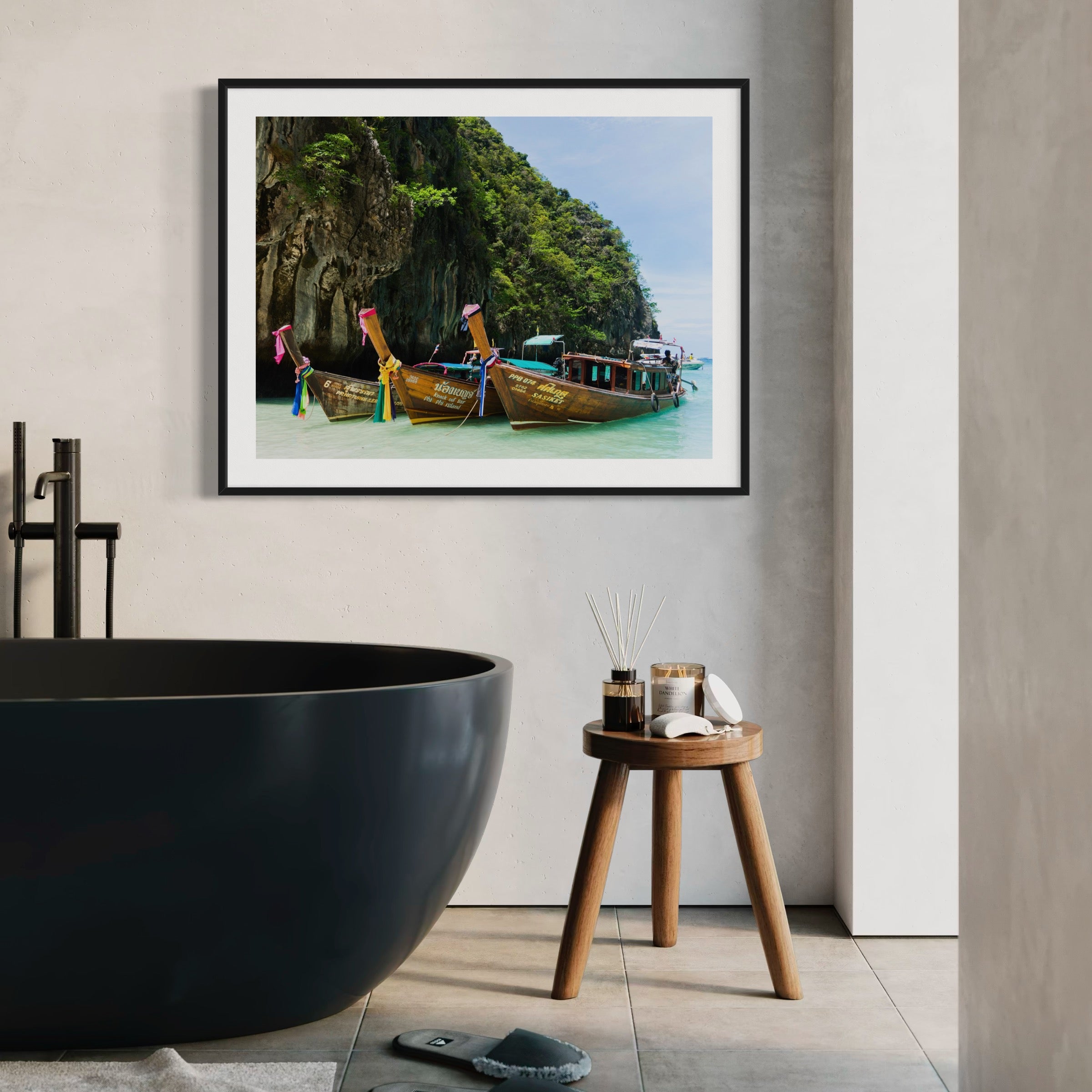 Anchored in Paradise - Moderno Wall Art Wall Art
