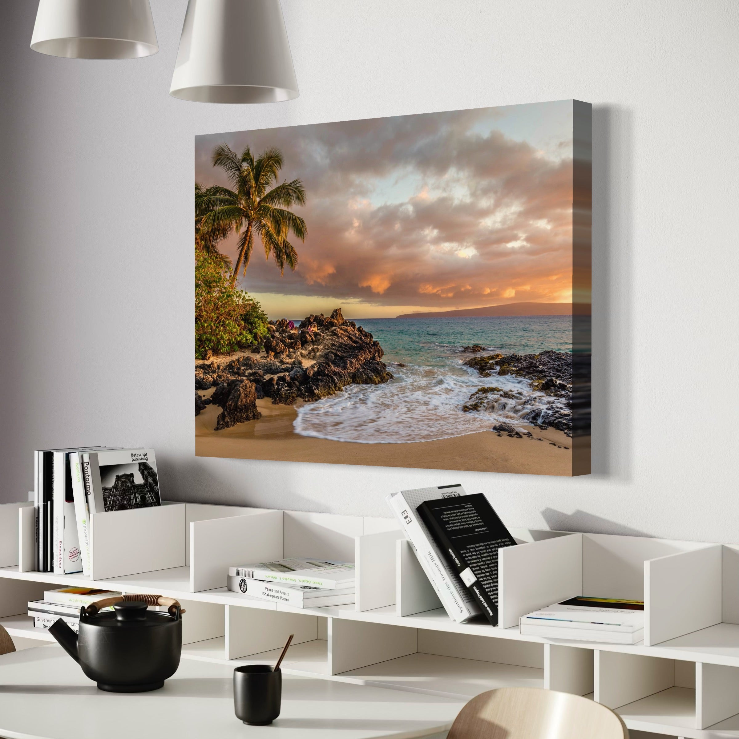 Glow Over the Tropics - Moderno Wall Art Wall Art