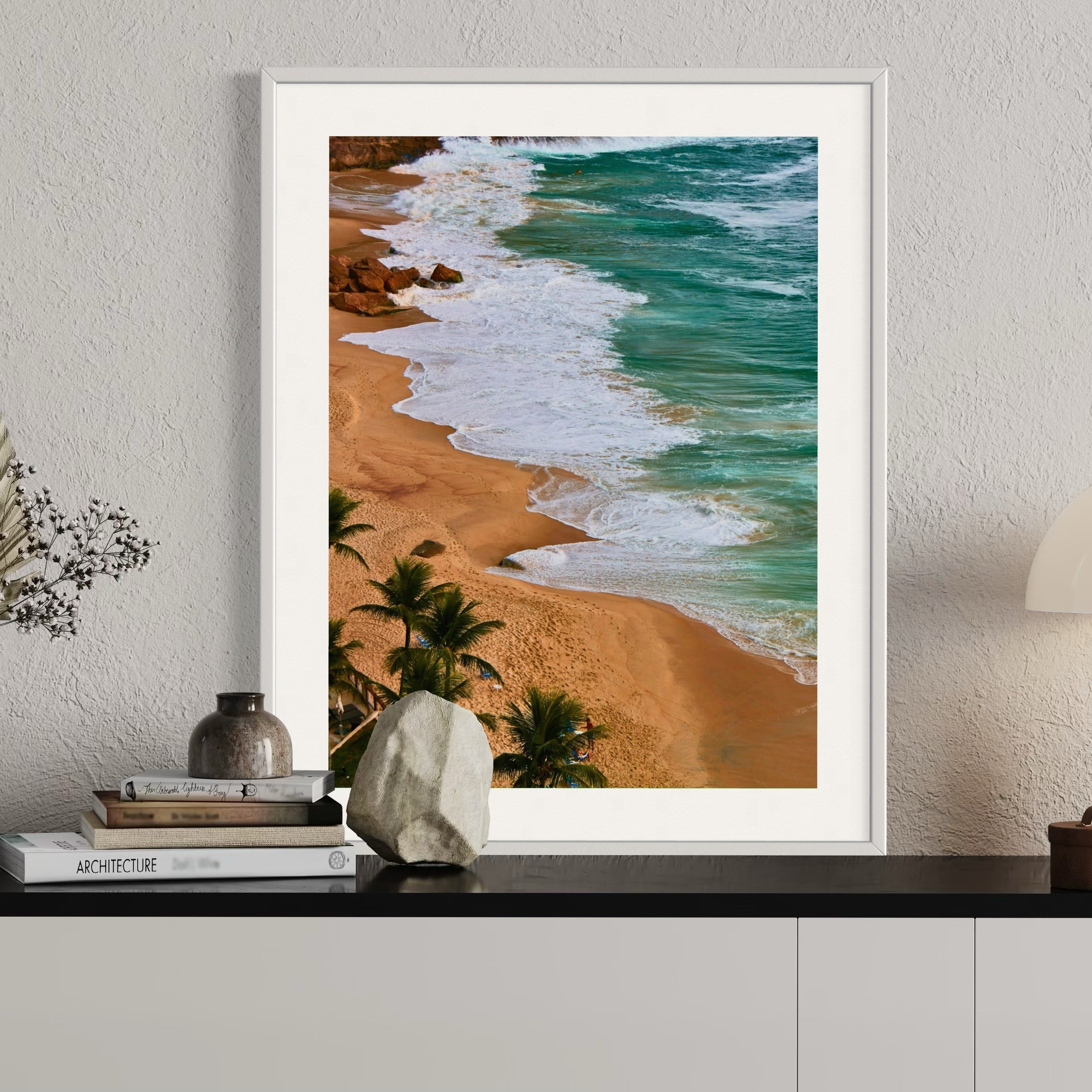 Rio’s Tranquil Shore - Moderno Wall Art Wall Art