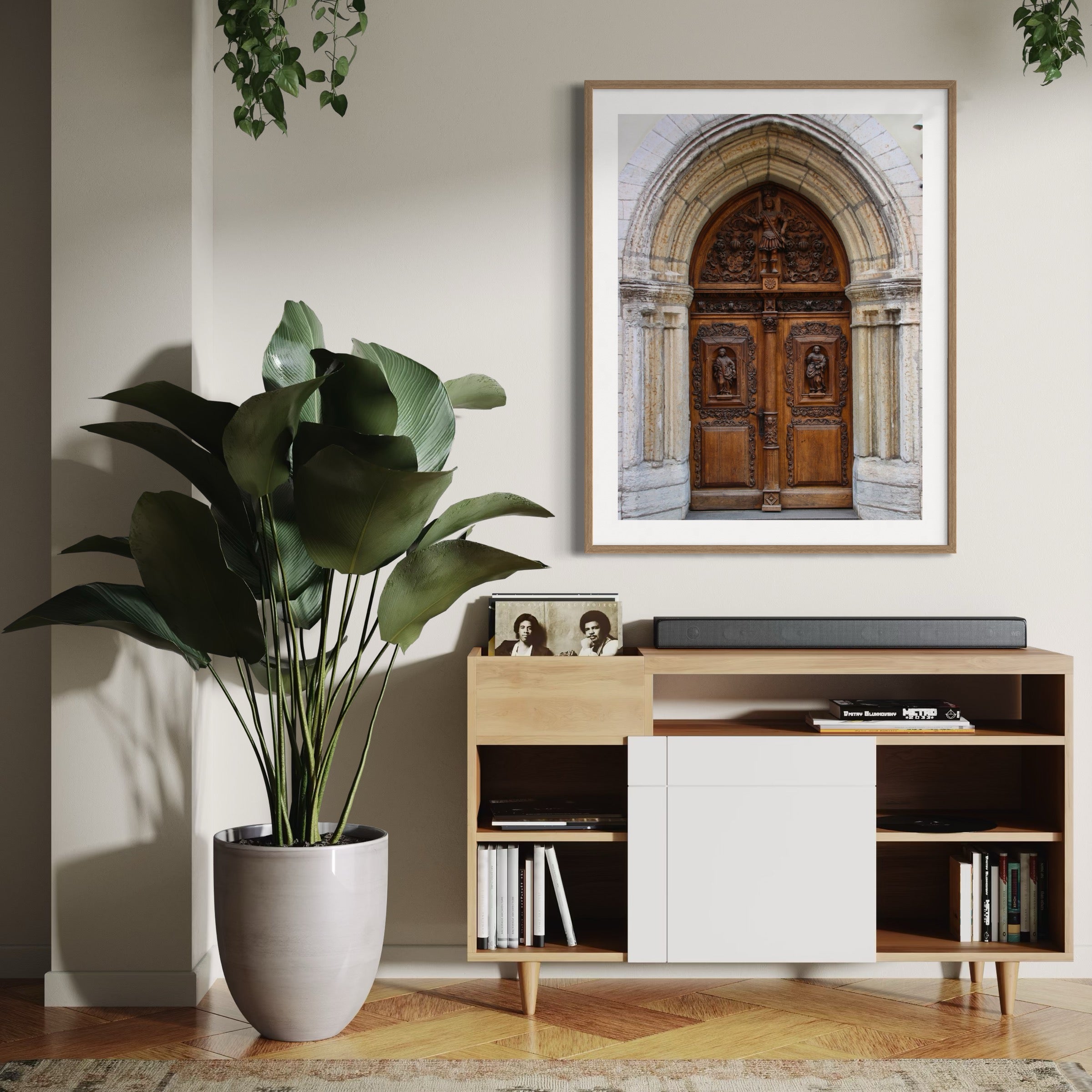 Medieval Wooden Door - Moderno Wall Art Wall Art