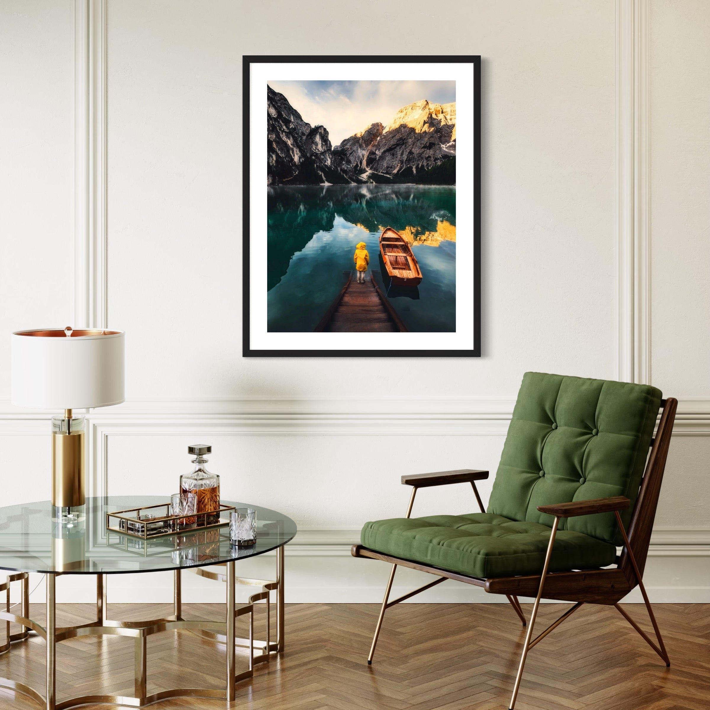 Pier to the Dolomites - Moderno Wall Art Wall Art