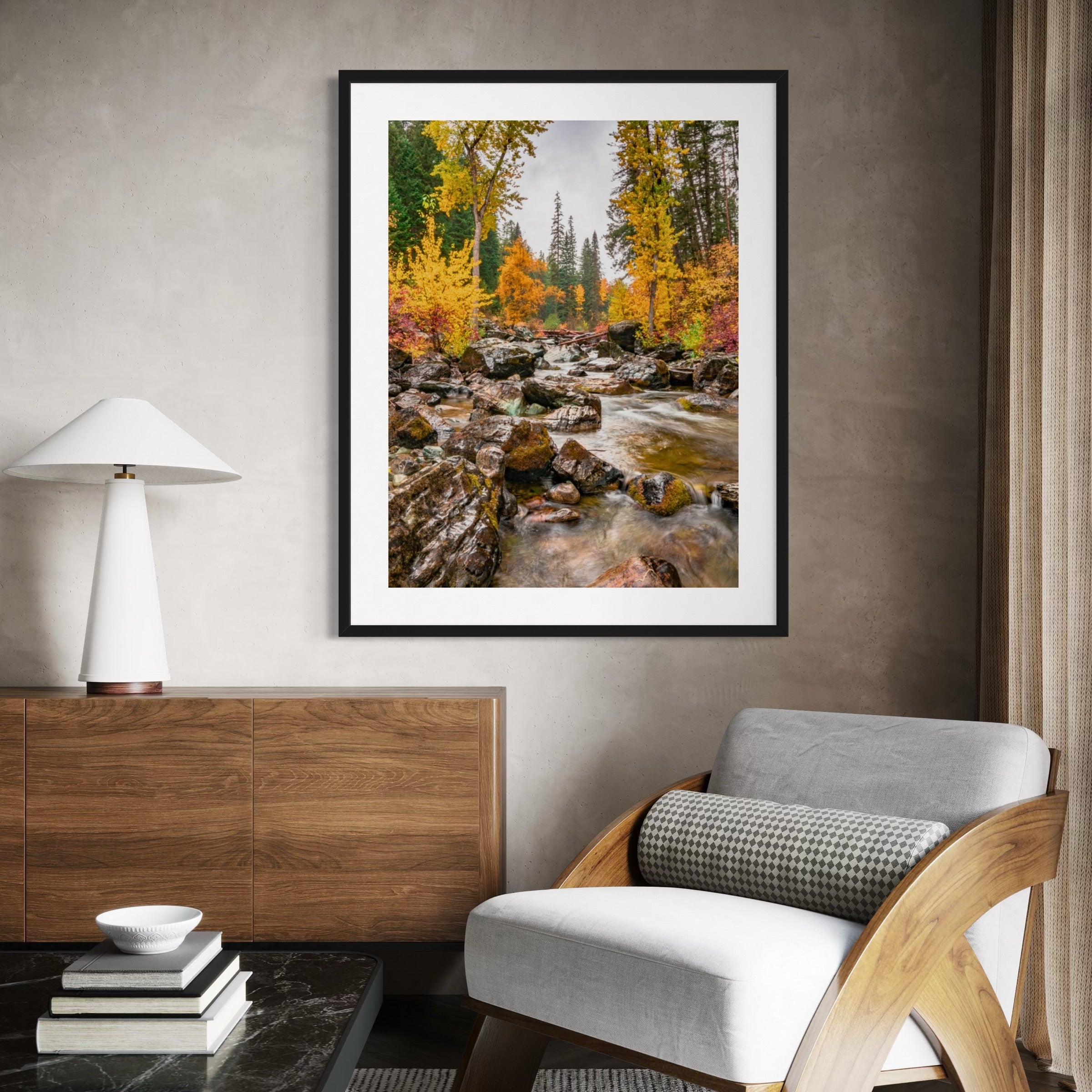 Colorful Creekside - Moderno Wall Art Wall Art
