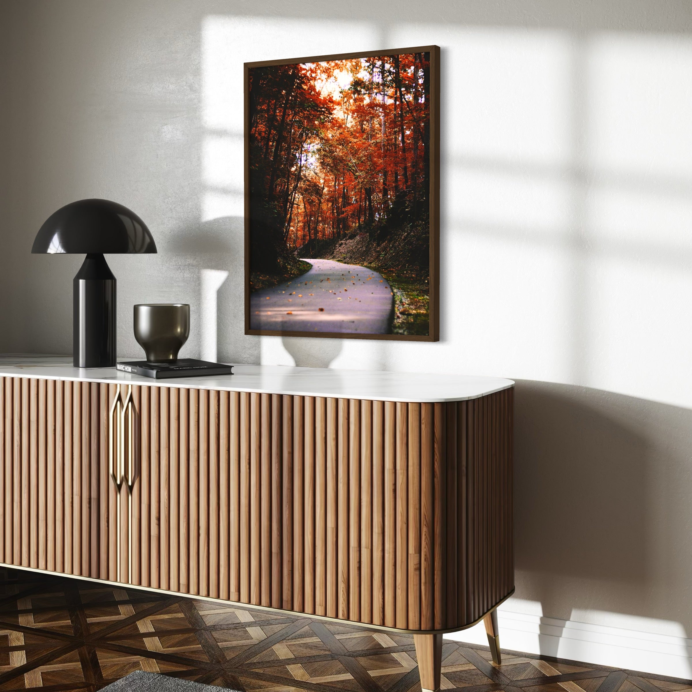 Autumn Drive - Moderno Wall Art Wall Art