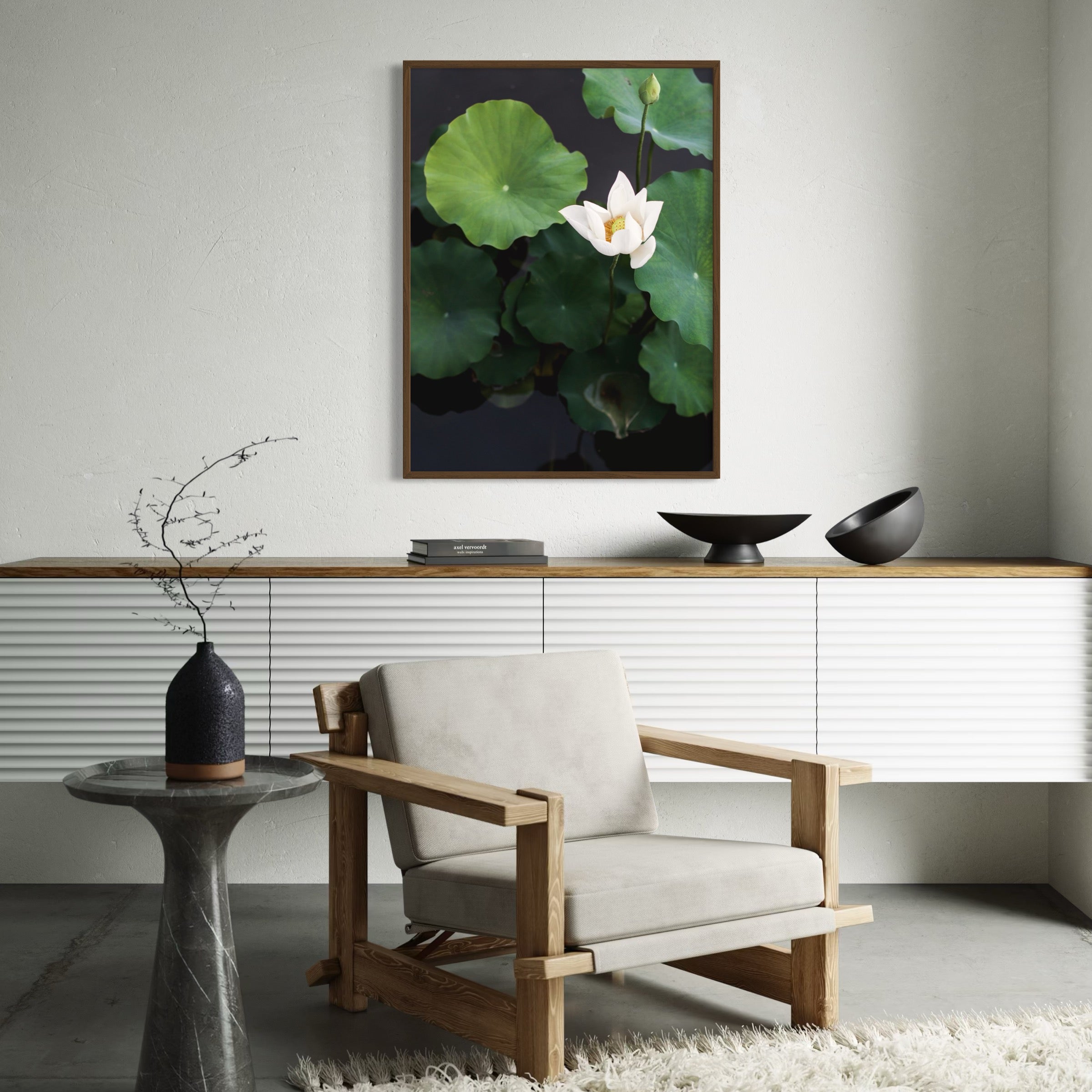 Grace in the Pond - Moderno Wall Art Wall Art