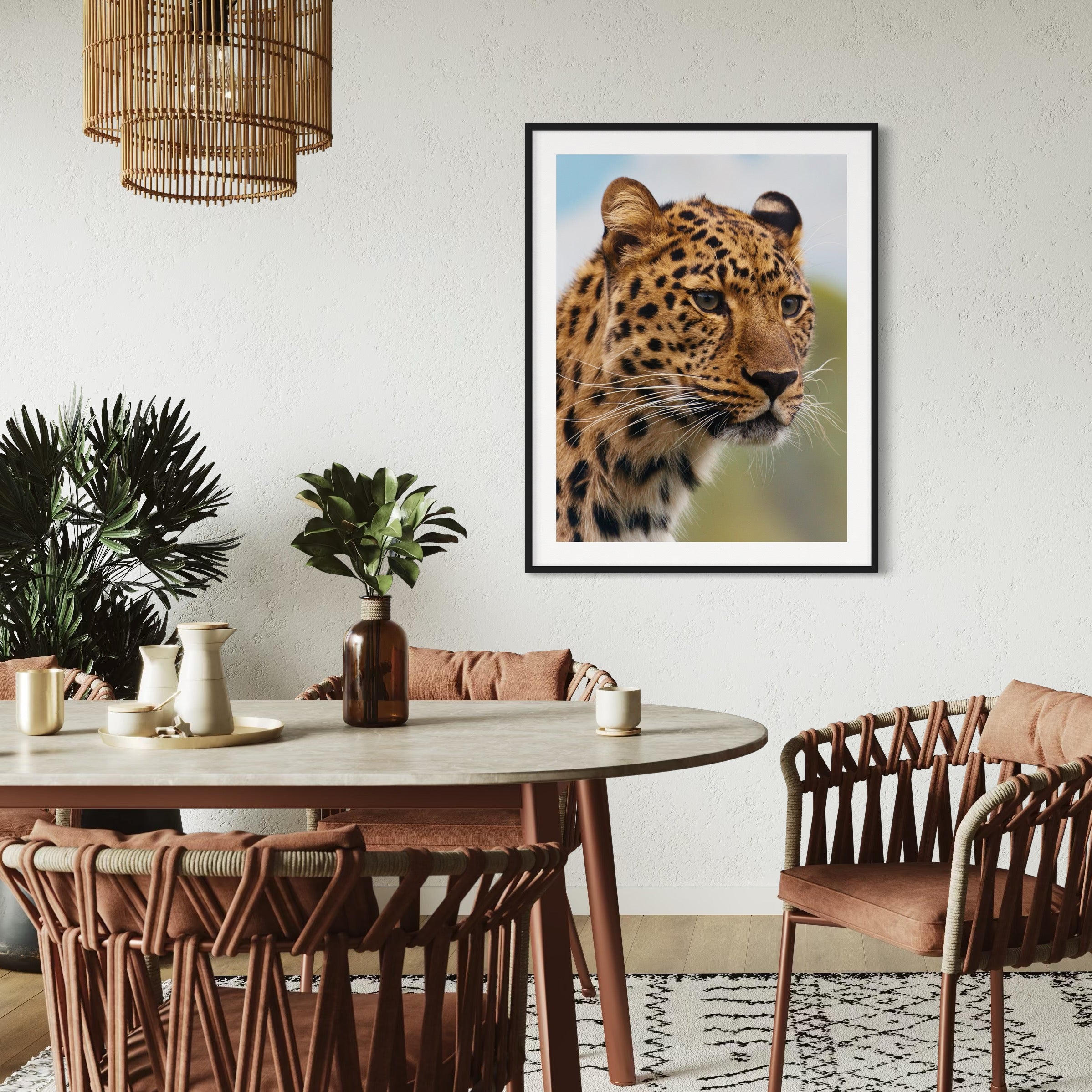 Leopard in the Wild - Moderno Wall Art Wall Art