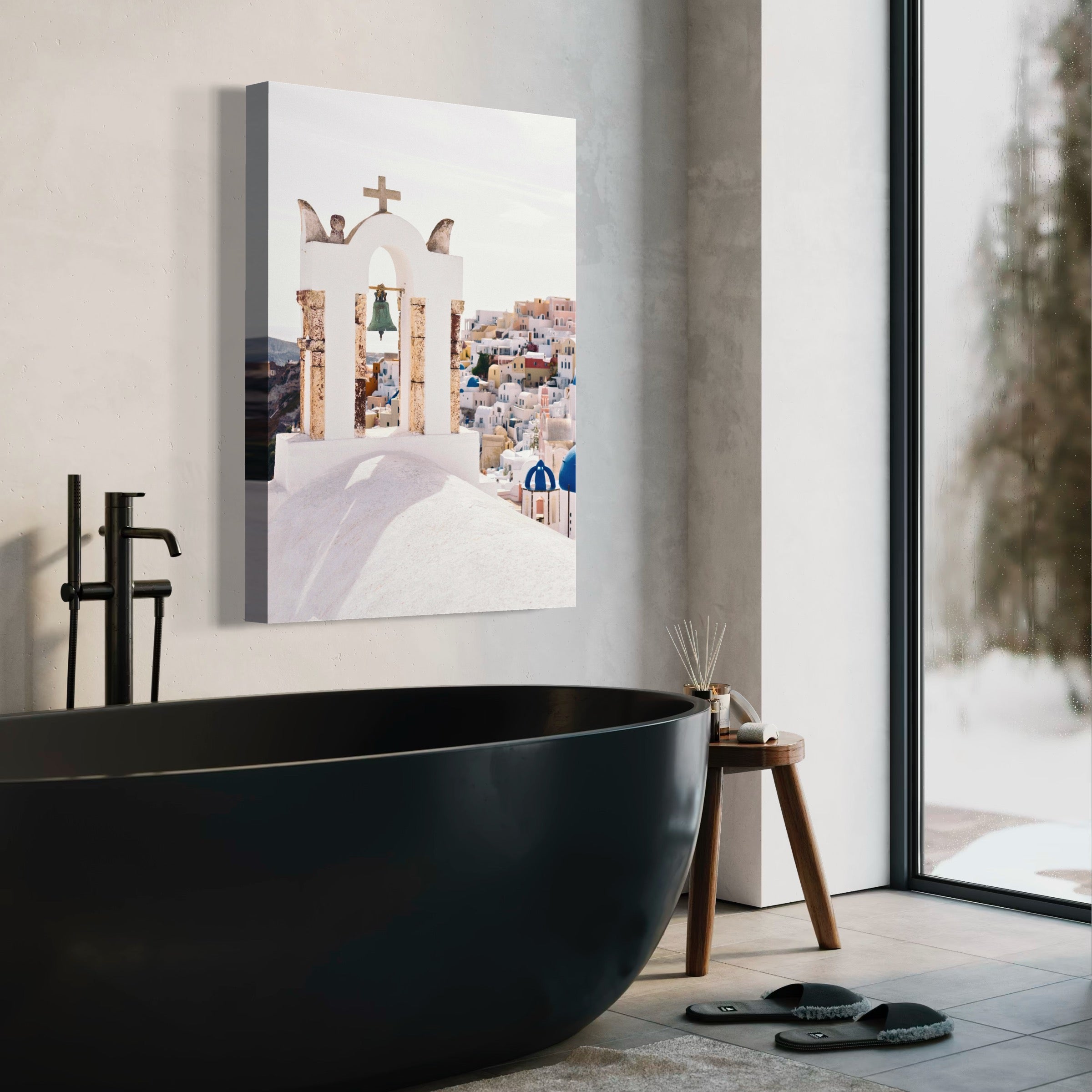 Bell Tower of Santorini - Moderno Wall Art Wall Art