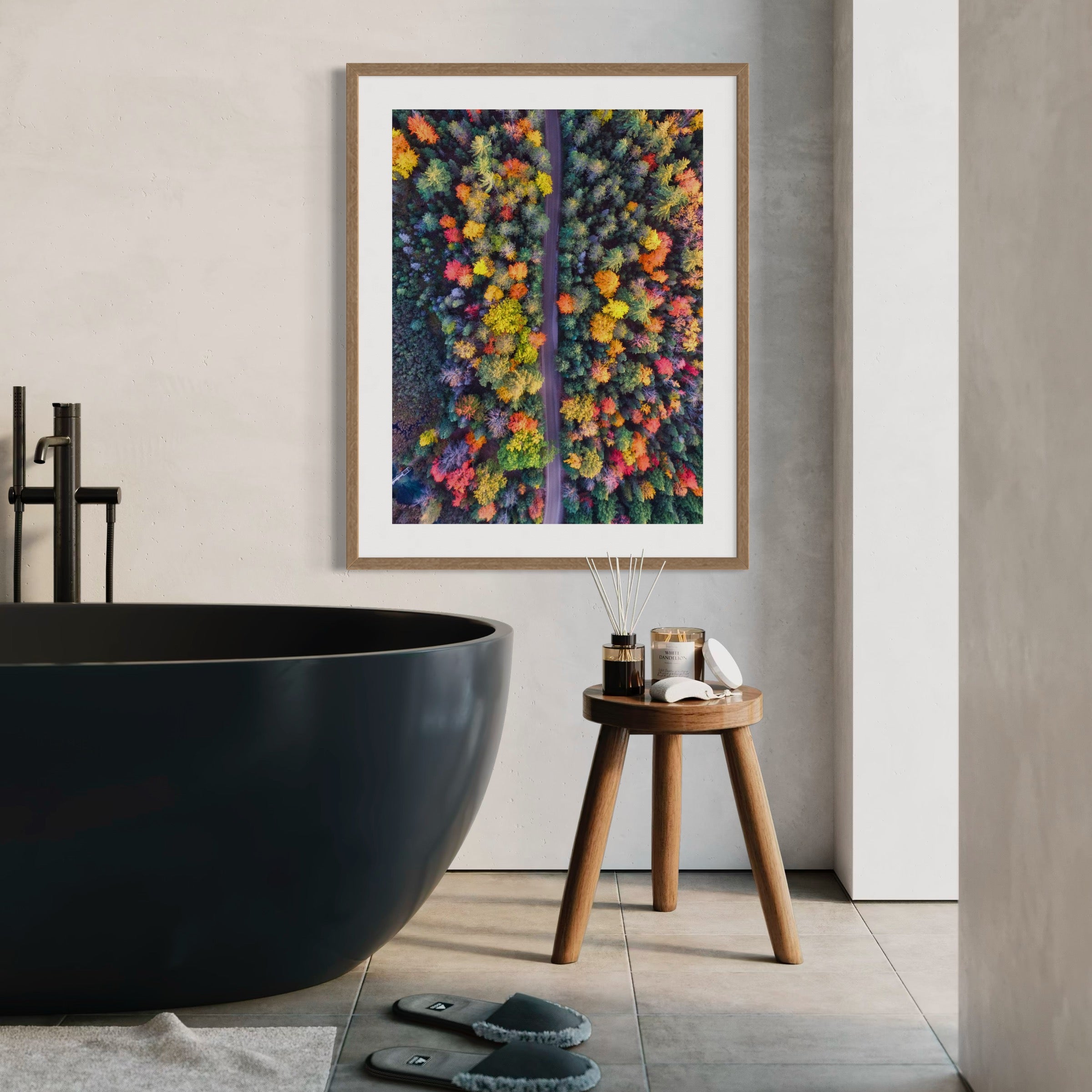 Michigan's Colorful Canopy - Moderno Wall Art Wall Art