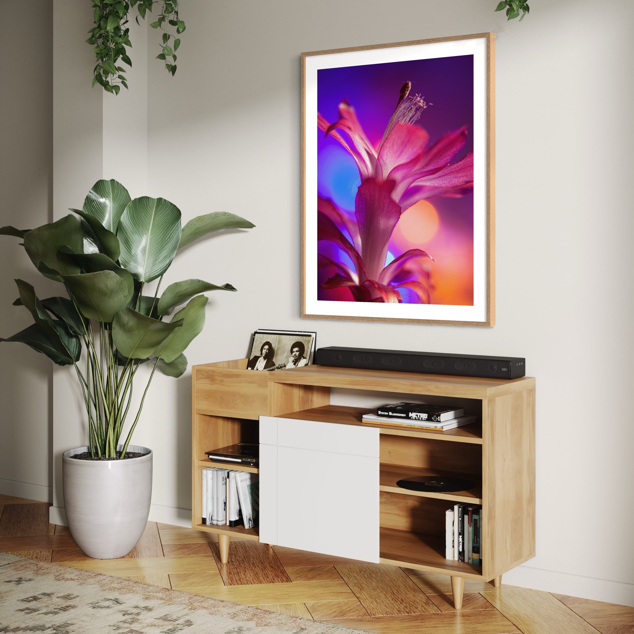 Petal Radiance - Moderno Wall Art