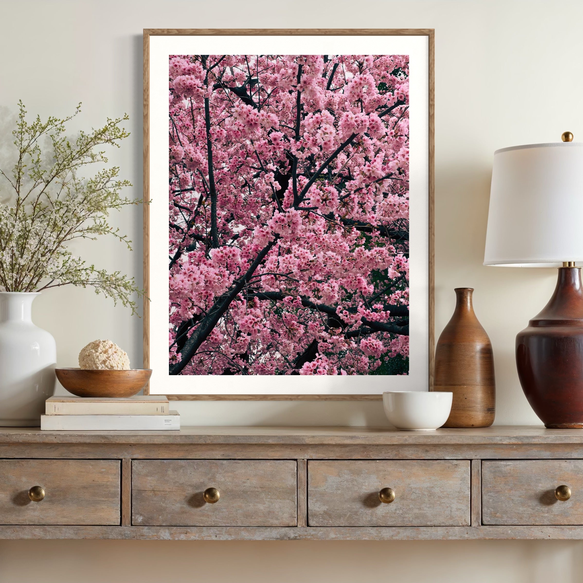 Cherry Blossom Serenade - Moderno Wall Art Wall Art