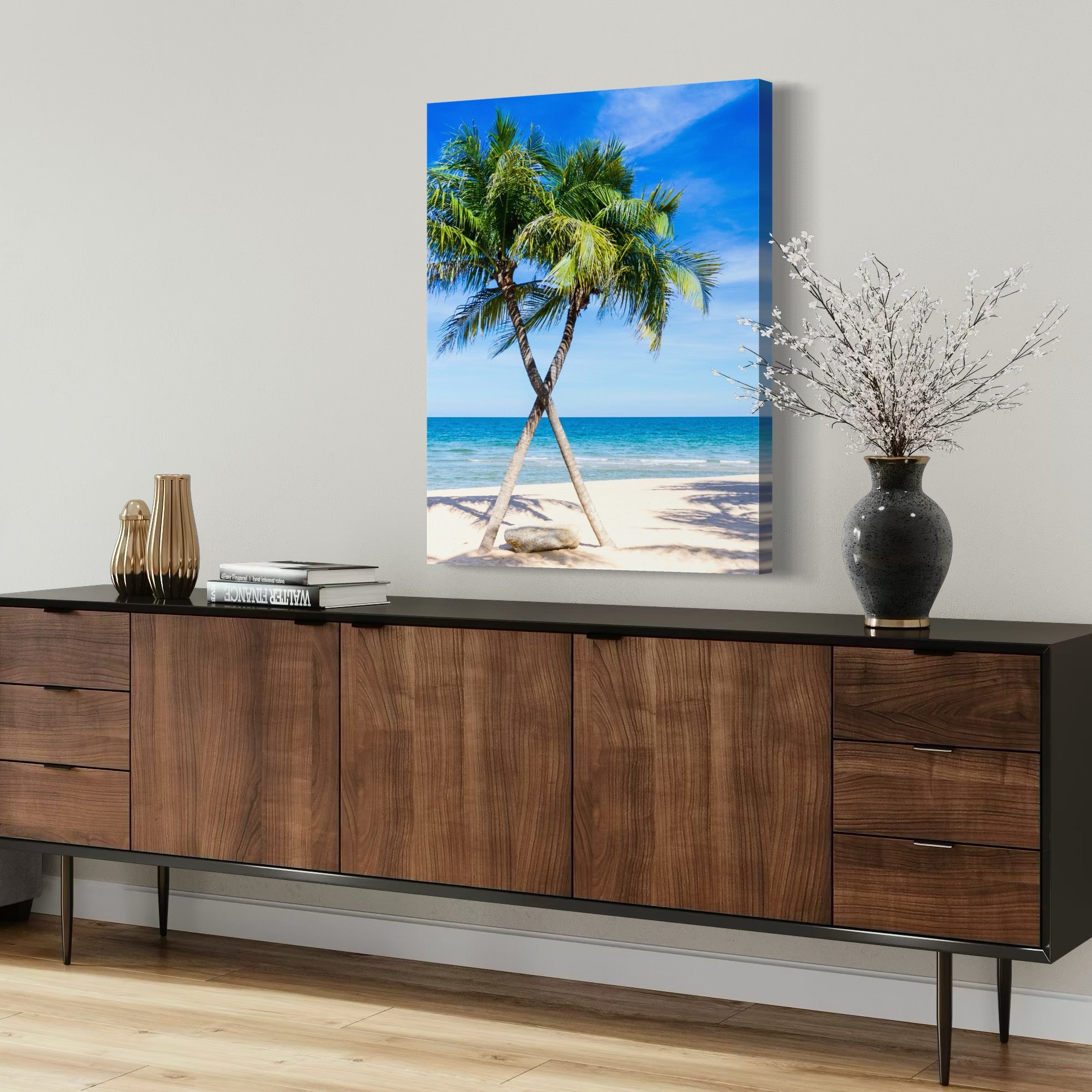 Palm Embrace - Moderno Wall Art Wall Art