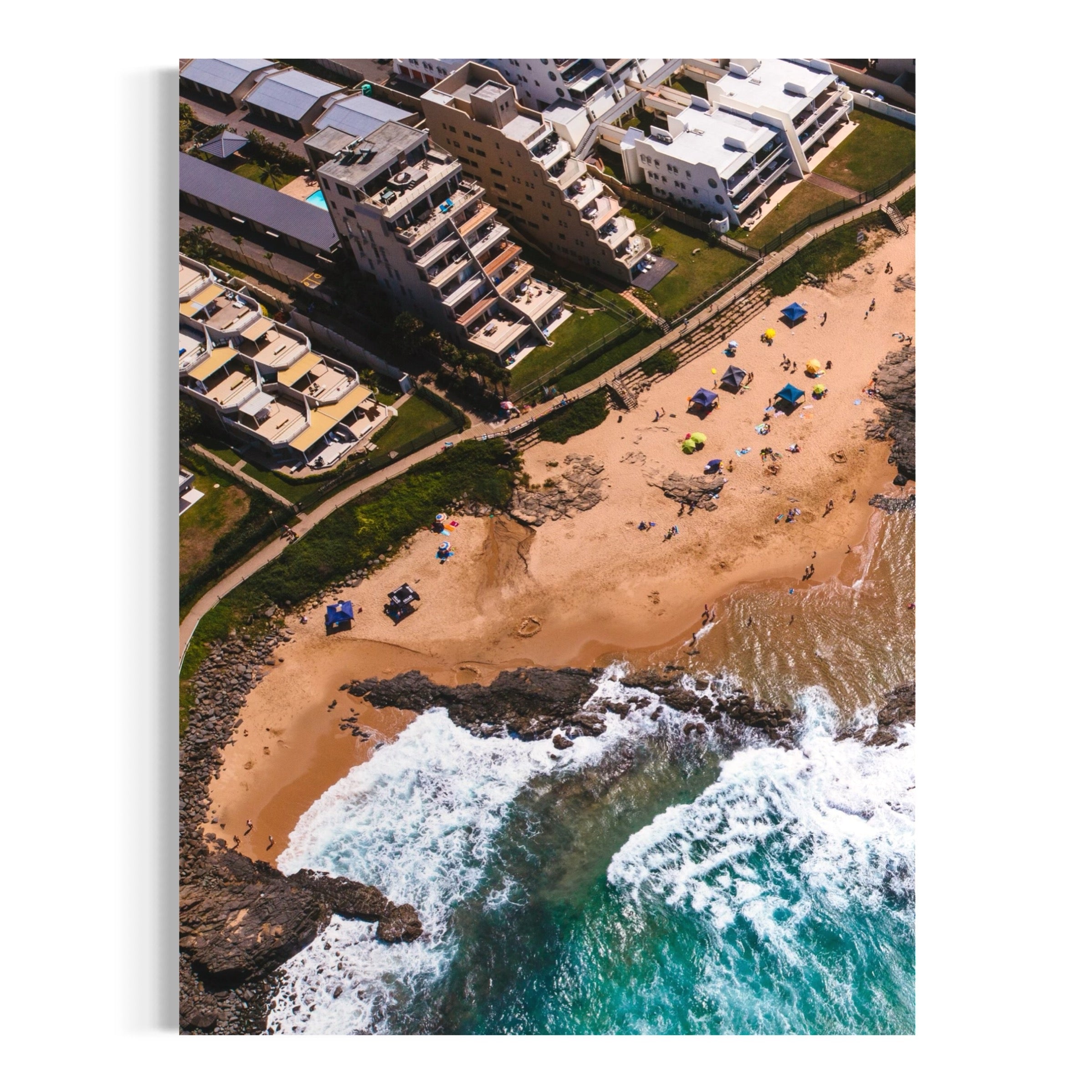 Golden Shores of Durban - Moderno Wall Art Wall Art