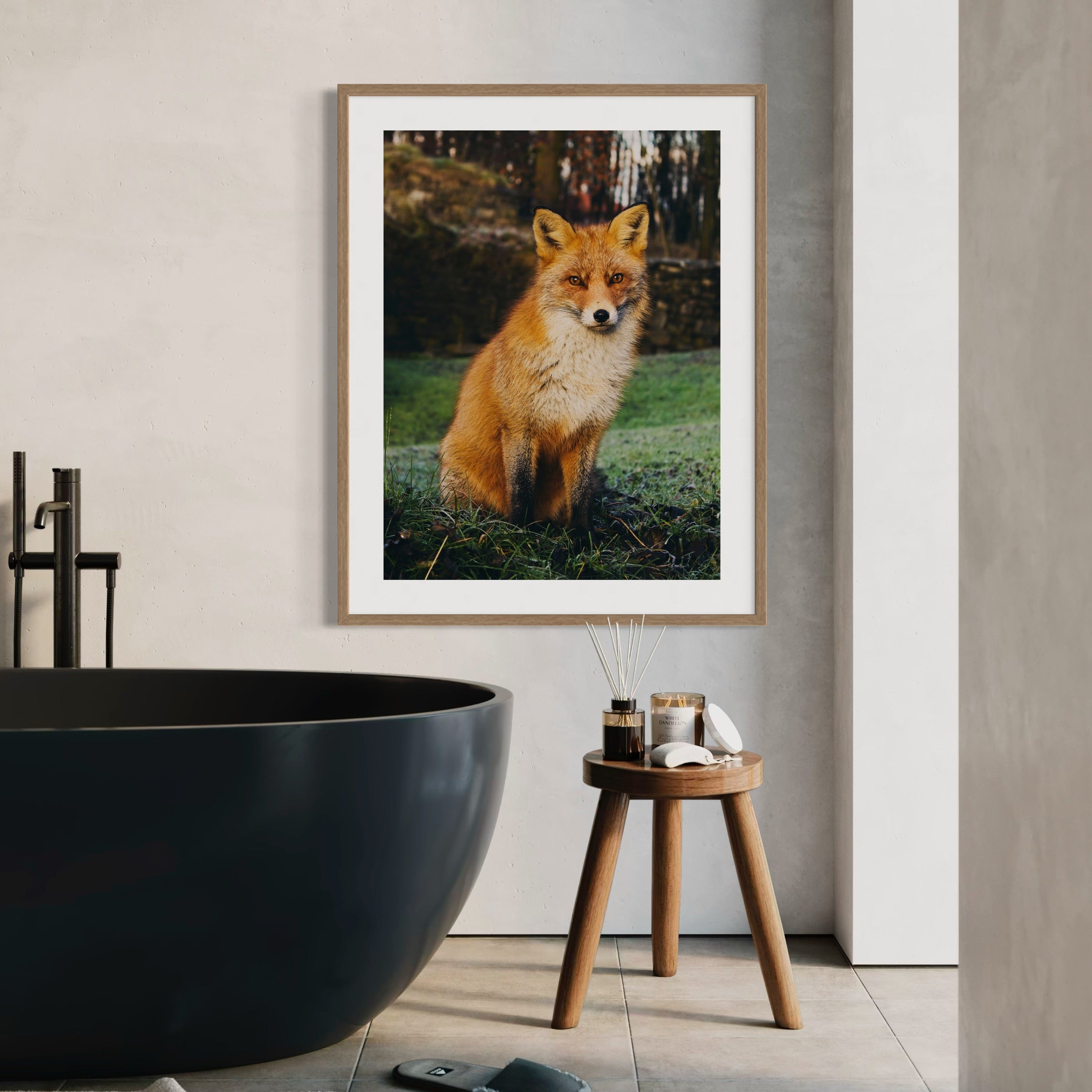 Watchful Fox - Moderno Wall Art Wall Art