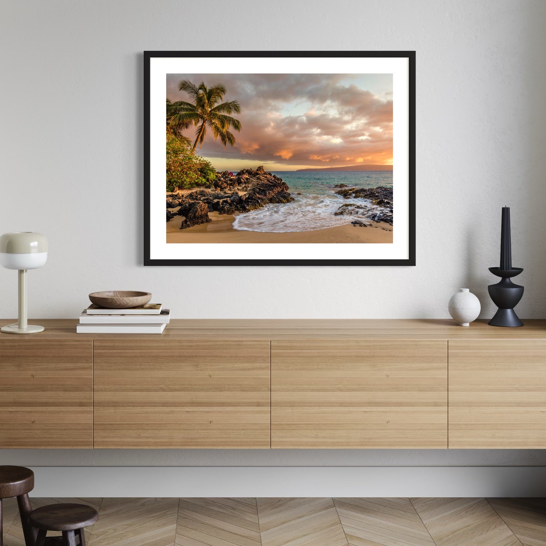 Glow Over the Tropics - Moderno Wall Art Wall Art
