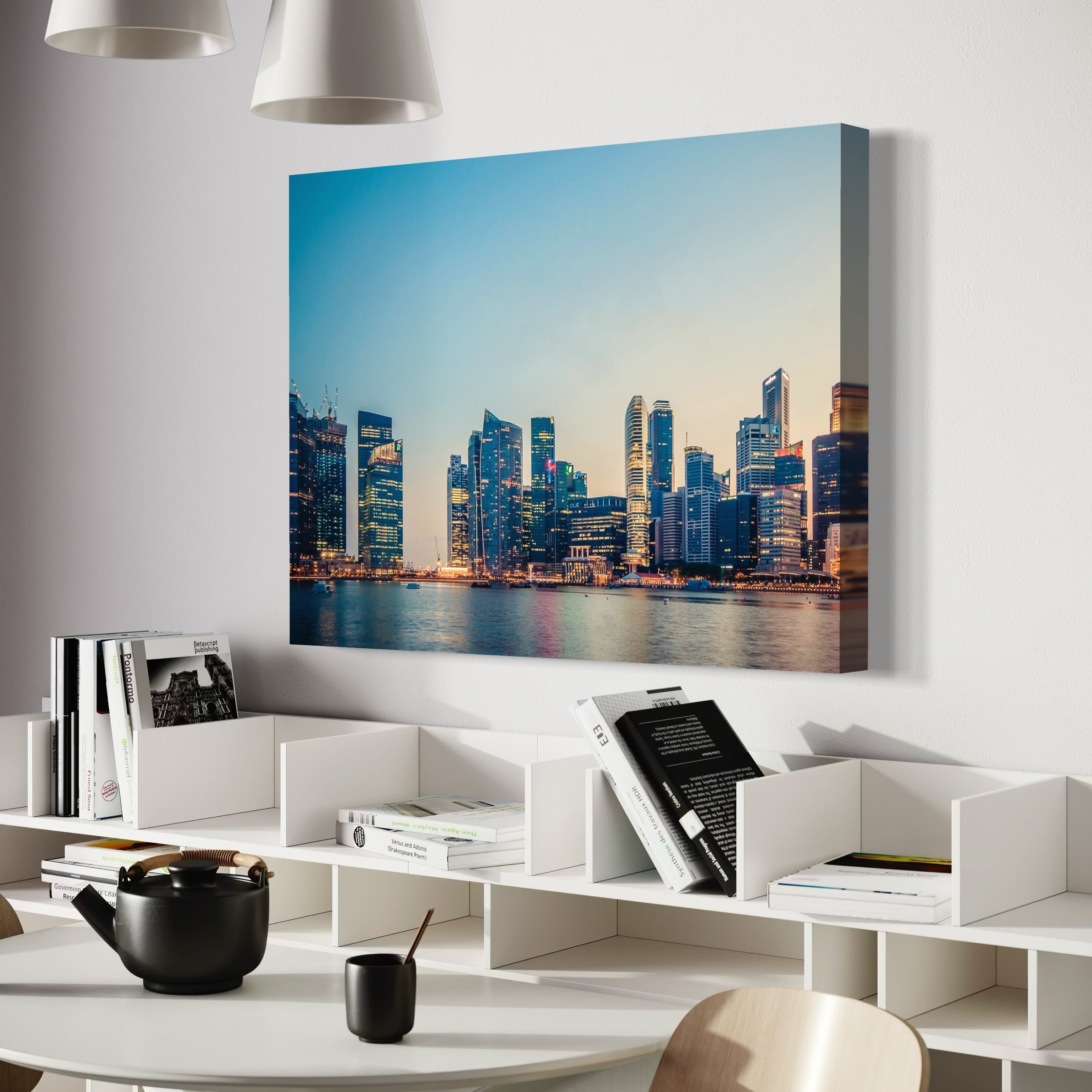 Singapore Skyline - Moderno Wall Art Wall Art