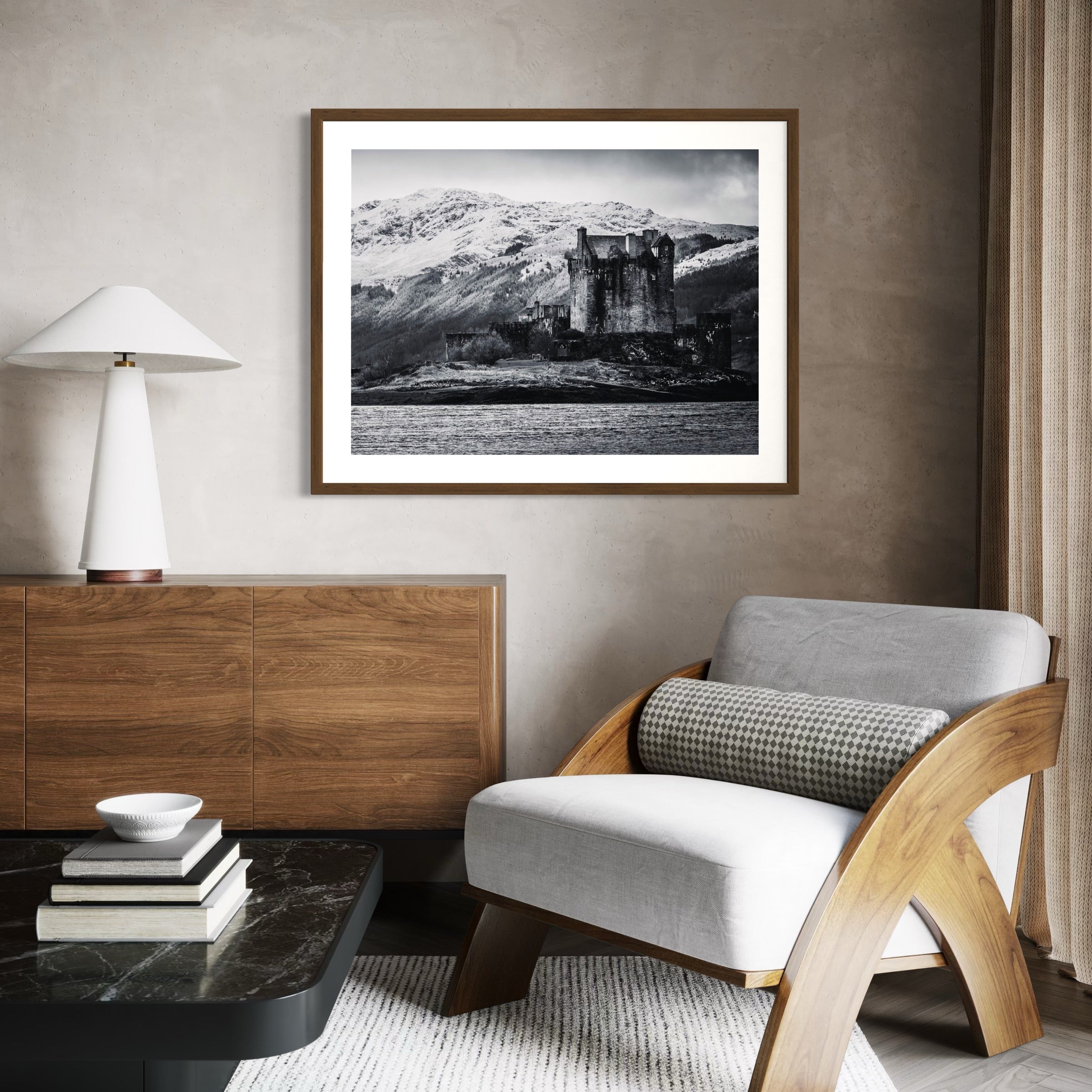 Castle on the Loch - Moderno Wall Art Wall Art