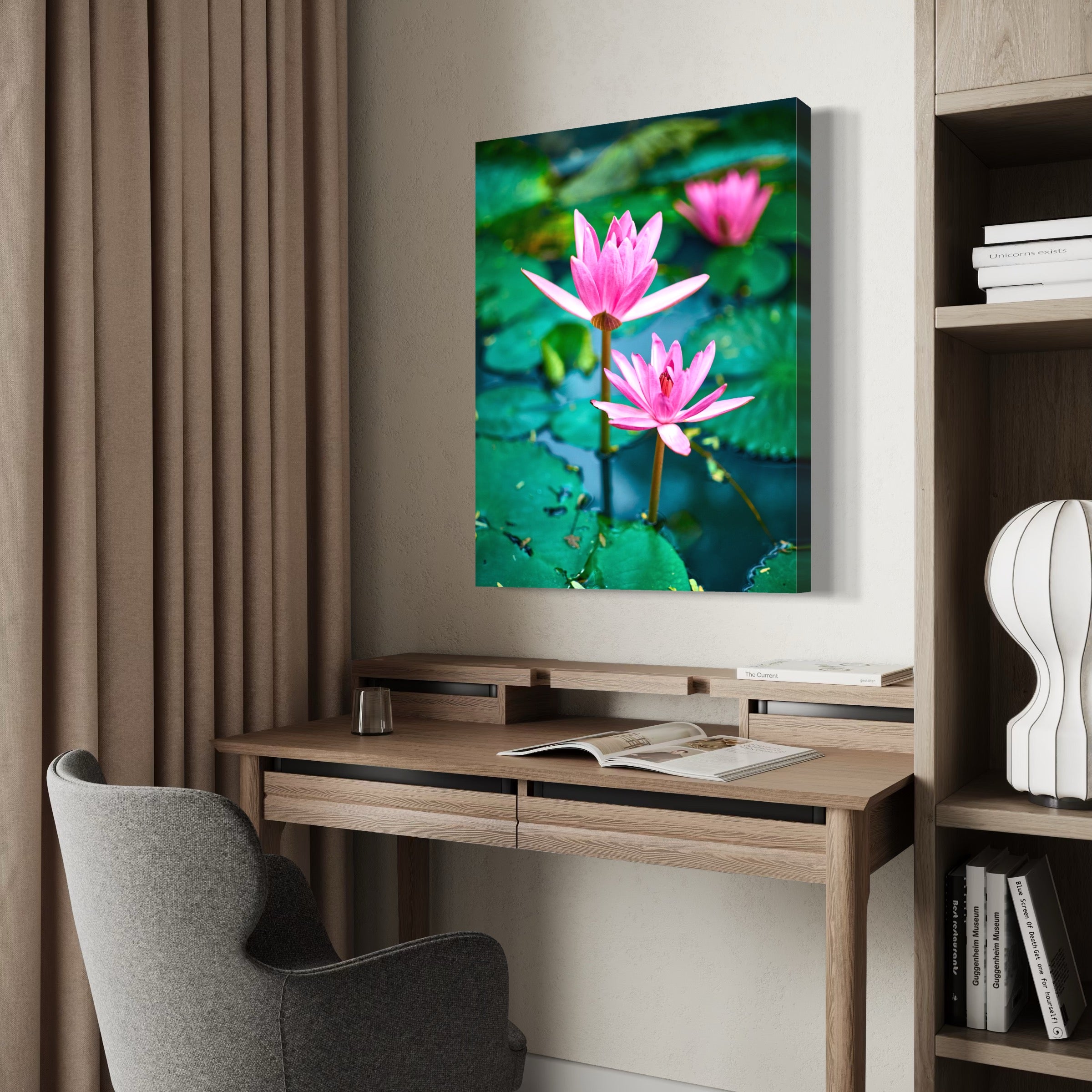 Water Lilies - Moderno Wall Art Wall Art