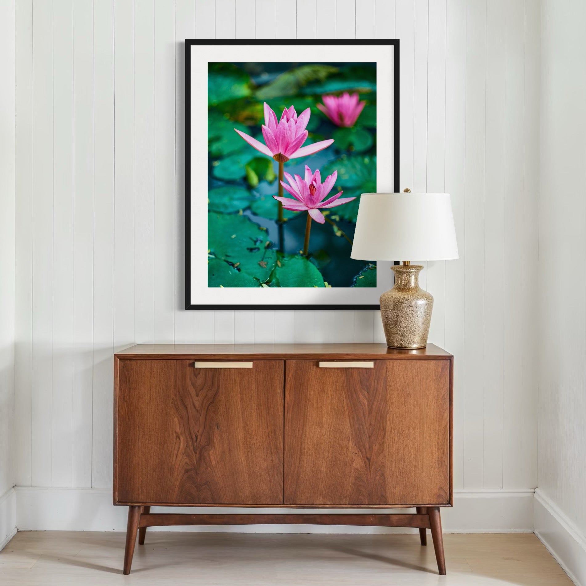 Water Lilies - Moderno Wall Art Wall Art
