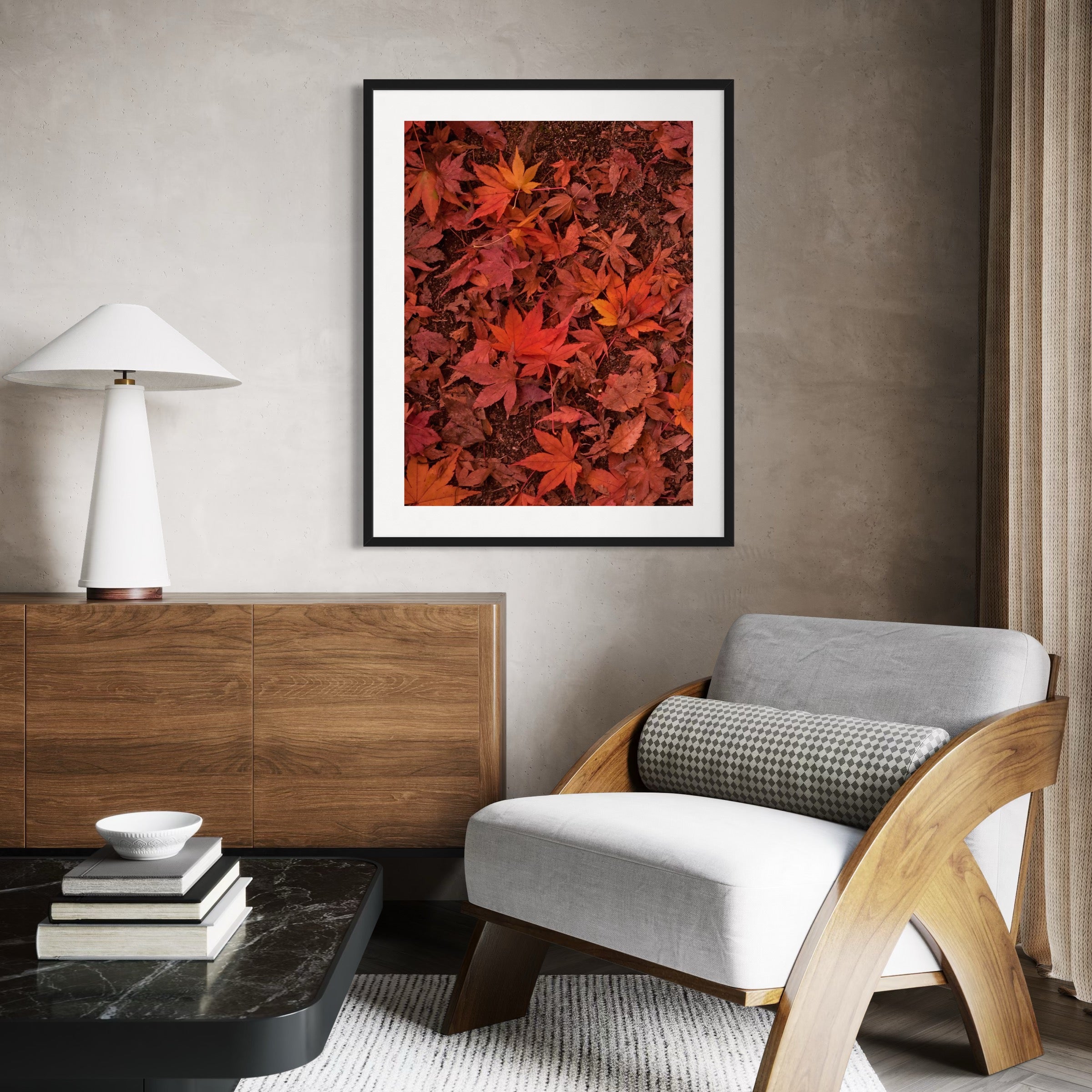 Vibrant Autumn Leaves - Moderno Wall Art Wall Art