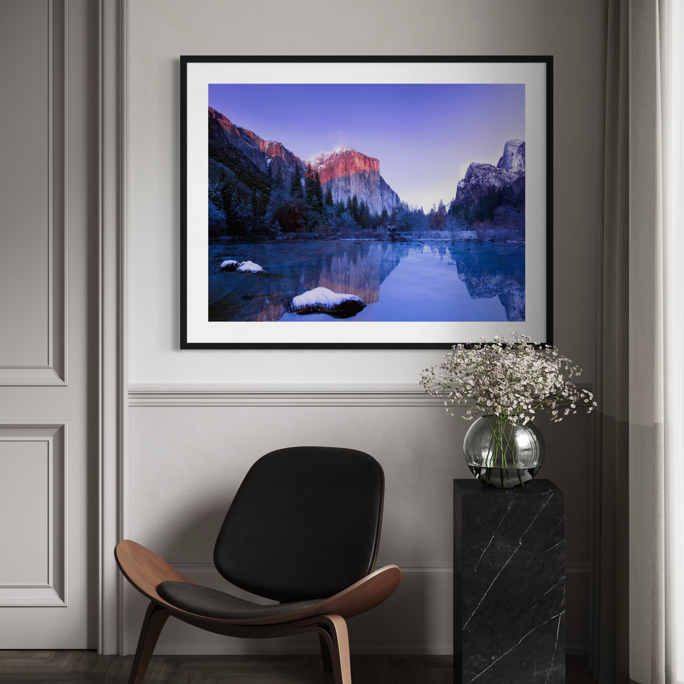 Mirror Lake at Yosemite - Moderno Wall Art Wall Art