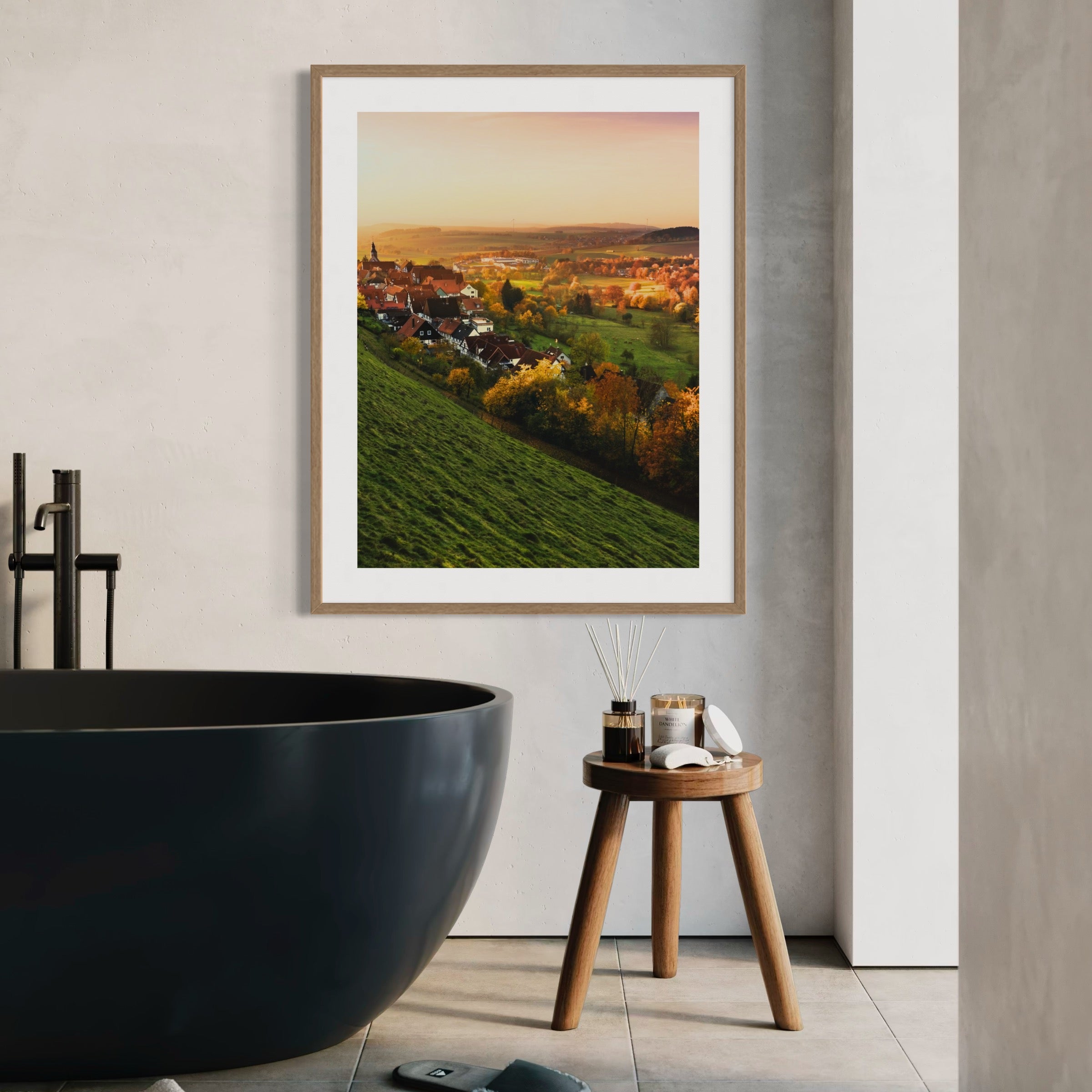 Autumn Glow in the Valley - Moderno Wall Art Wall Art